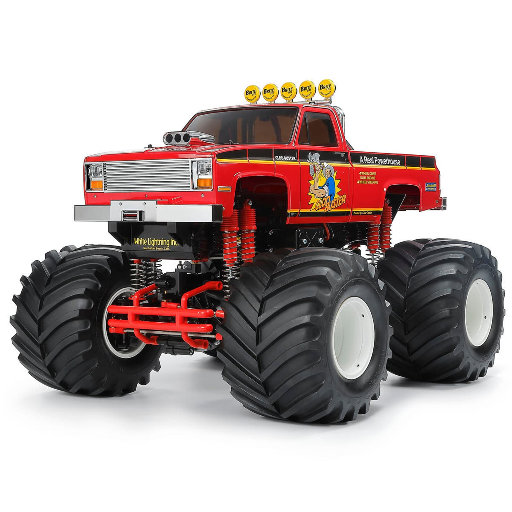 Tamiya TAM58762 Tamiya Clod Buster 4WS 1/10 4WD Monster Truck Kit (Red) (2026)