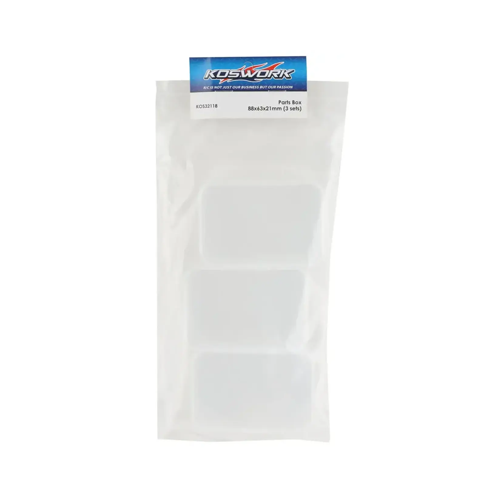 Avid RC KOS32118 Koswork 88x63x21mm Parts Box (3)
