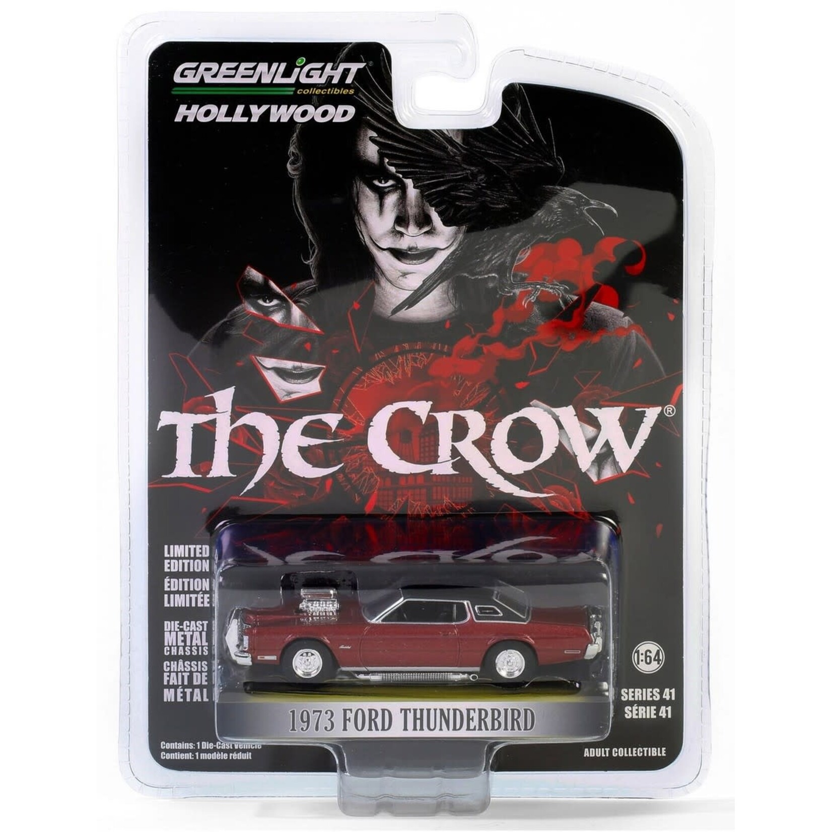 Greenlight GLT62020-D Greenlight 1973 Ford Thunderbird with Supercharger The Crow (1994)