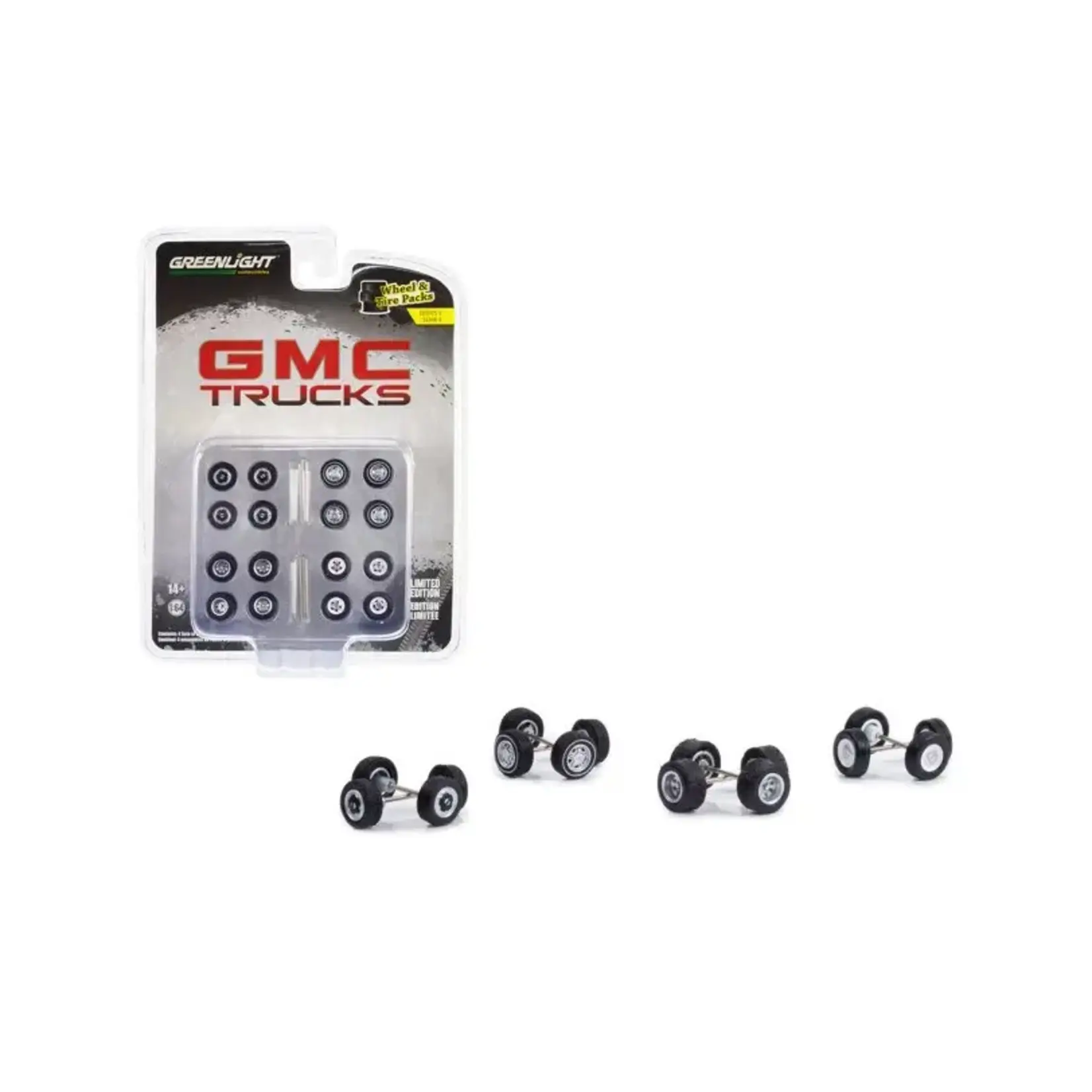 Greenlight GLT16110-A Greenlight GMC Truck Wheel And Tire Pack Auto Body Shop Wheel & Tire Packs Series 6