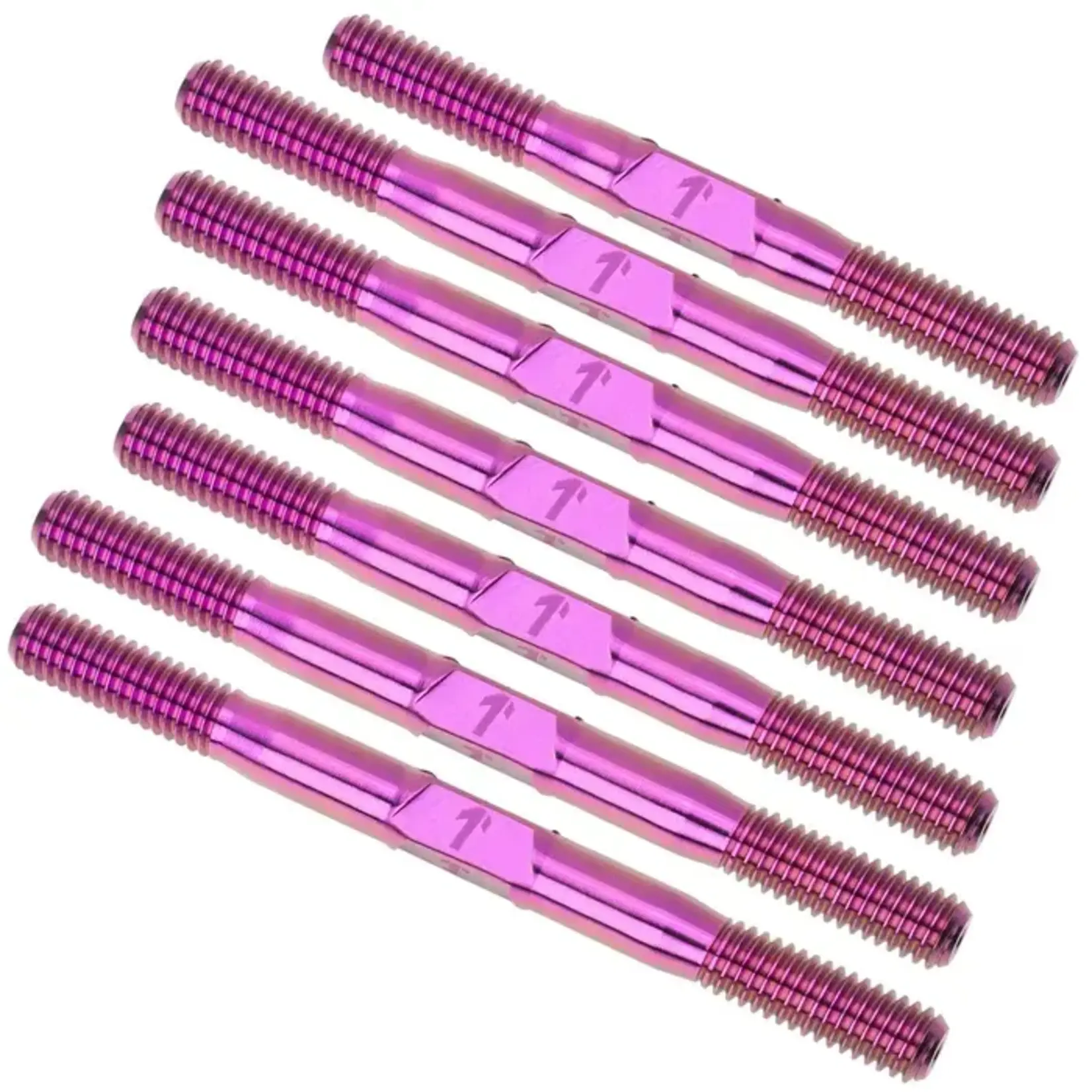 1UP 1UP-74913PI 1up Racing Pro Duty Titanium Turnbuckle Set - AE RC10 Factory Team - Pink