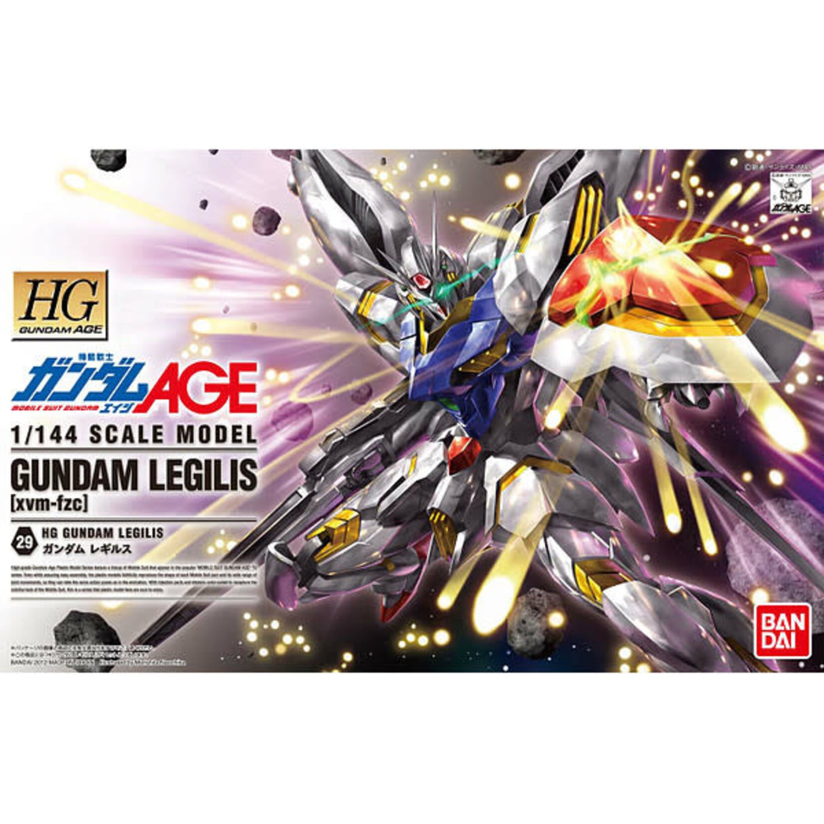 Bandai BAN2165086 Bandai Hobby 1/144 HGAGE #29 Gundam Legilis "Gundam AGE" Plastic Model Kit