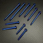 R1 R1-900328-BL R1WURKS (RC10 Series) Titanium Hinge Pin Set Blue