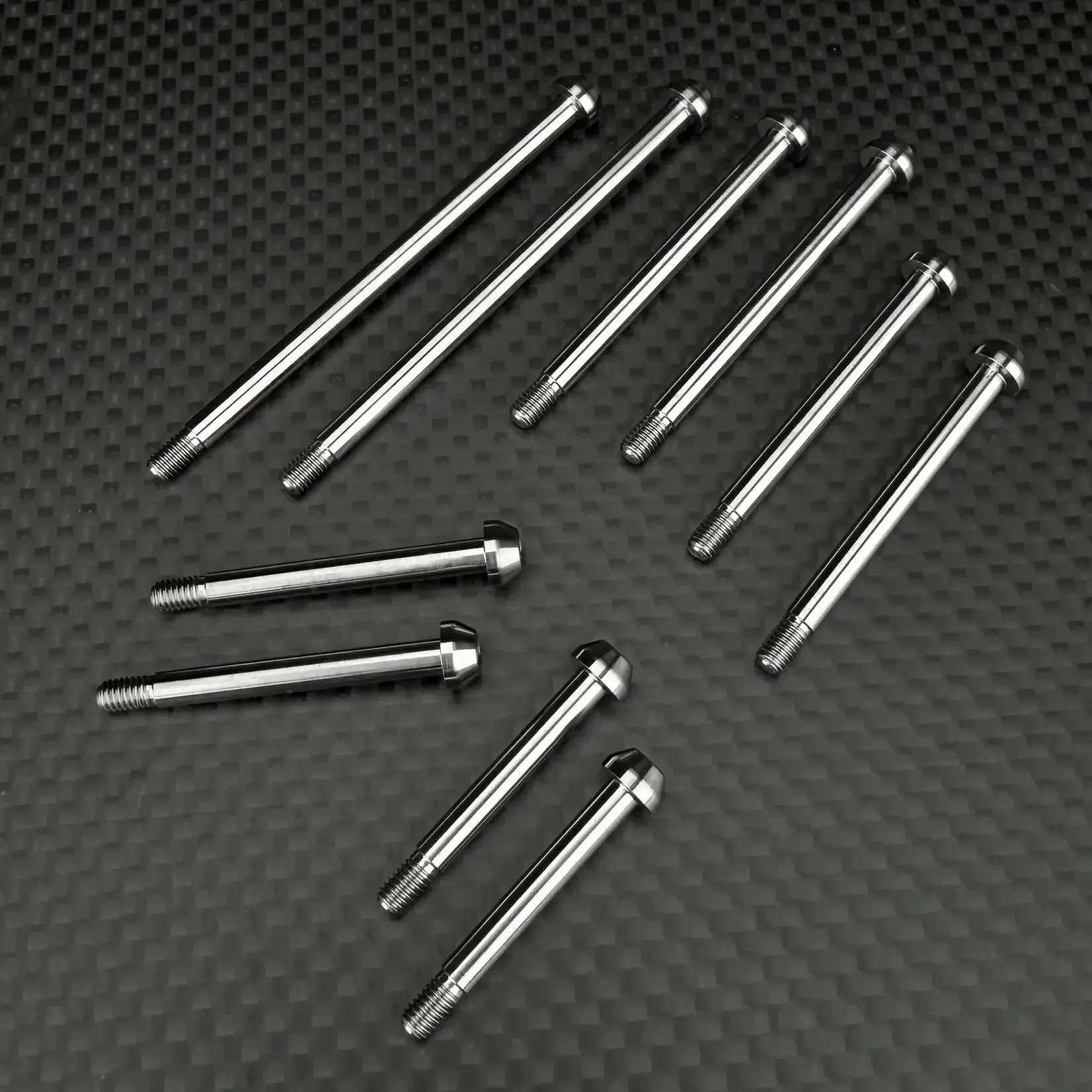 R1 R1-900328-S R1WURKS (RC10 Series) Titanium Hinge Pin Set Raw