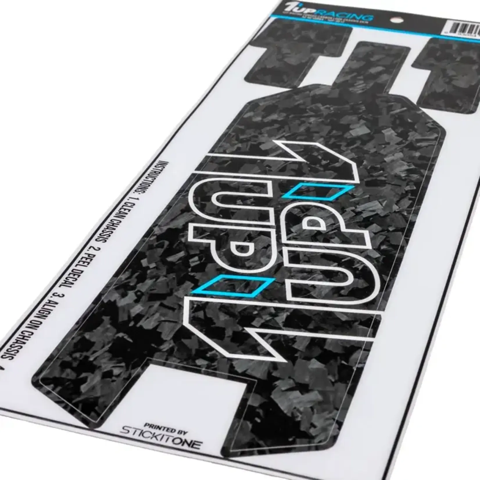 1UP 1UP-3013 1up Racing Forged Carbon Look Chassis Skin - AE RC10T84