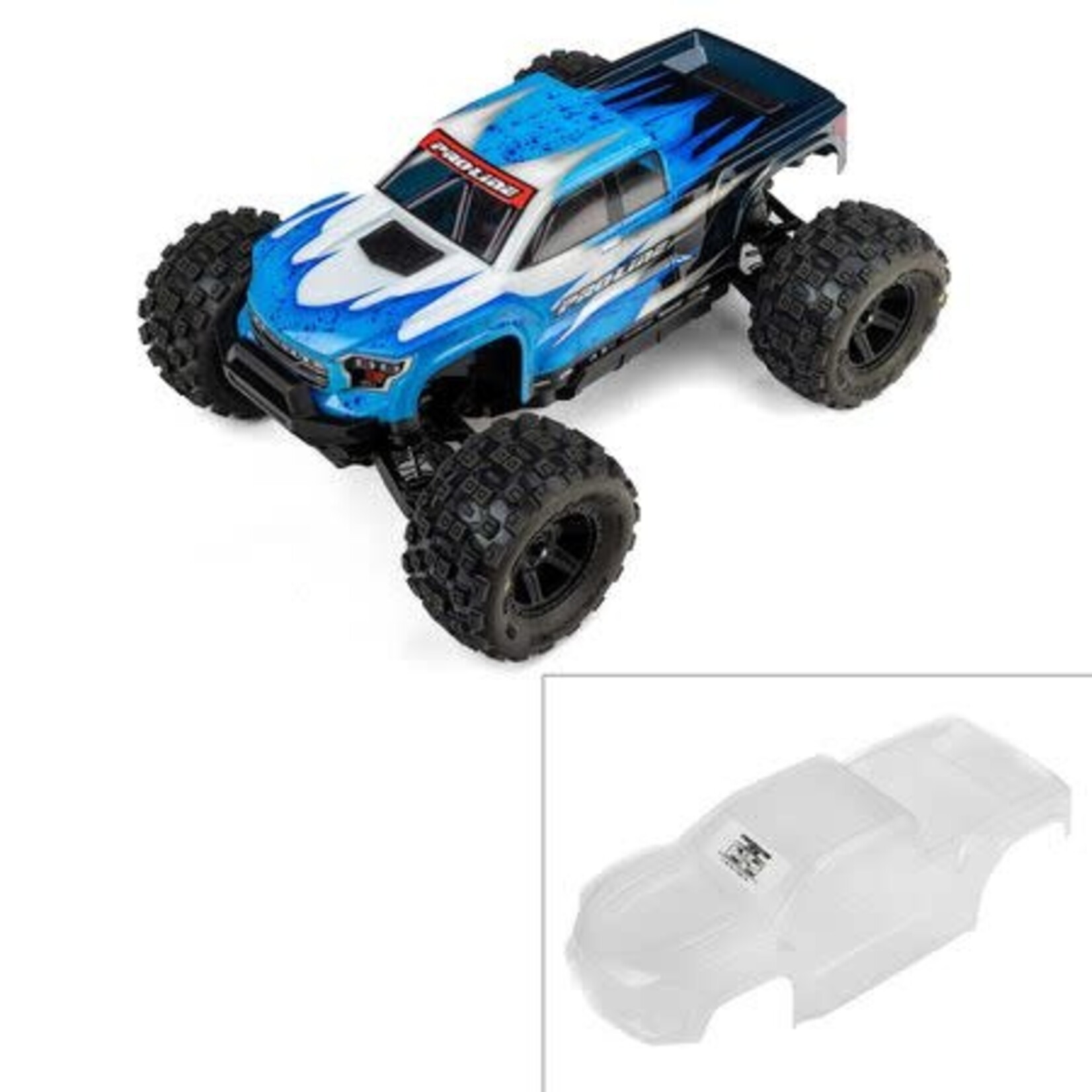 Pro-line Racing PRO368117 Proline 1/16 Pre-Cut Brute Body Clear Traxxas Mini Maxx