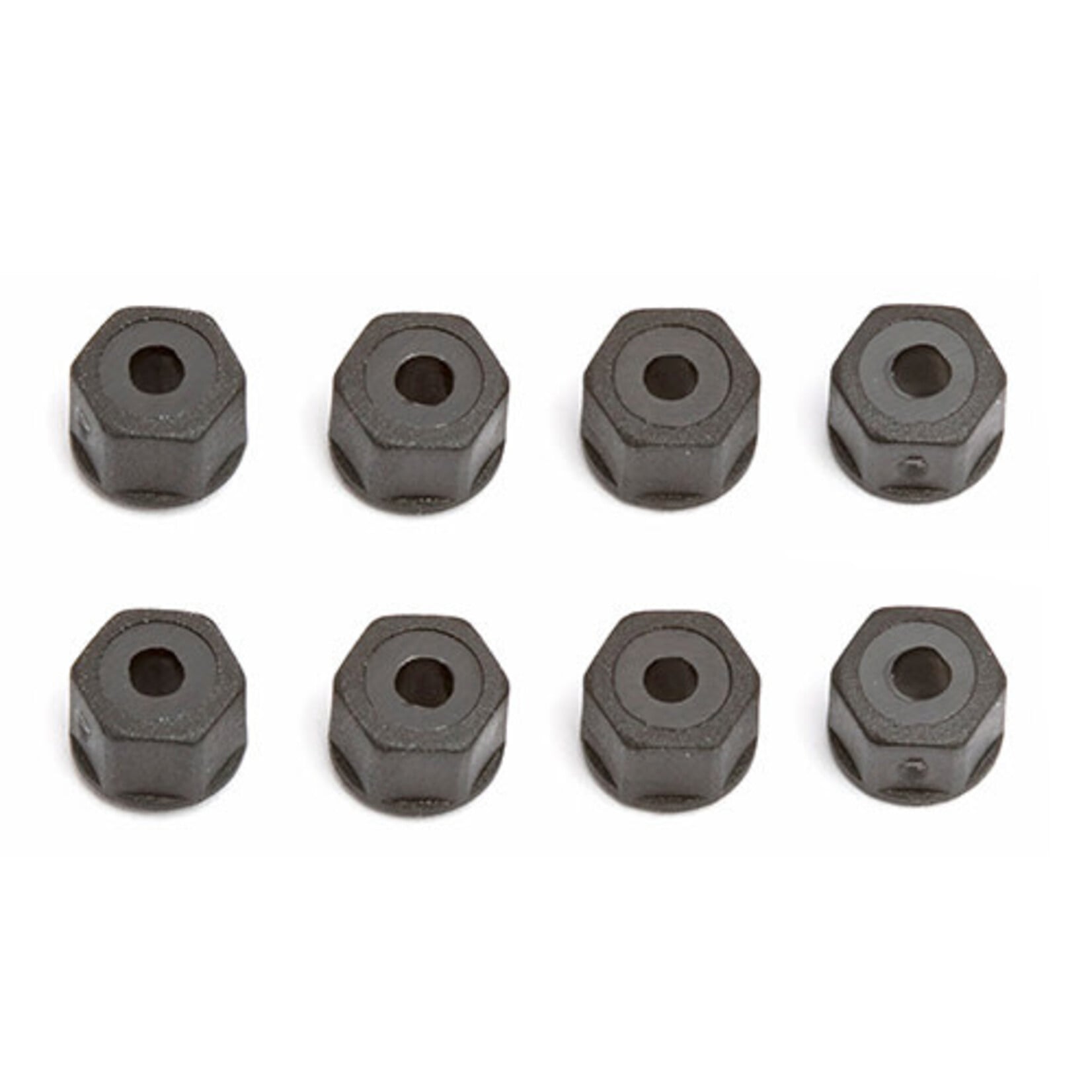 Team Associated **Associated Locknuts, 4-40/5-40, flanged, black nylon