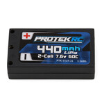 ProTek RC PTK-5149-26 ProTek RC 2S 60C Low IR 1/28 Hard Case LiPo (7.6v/440mah) w/2mm Bullets
