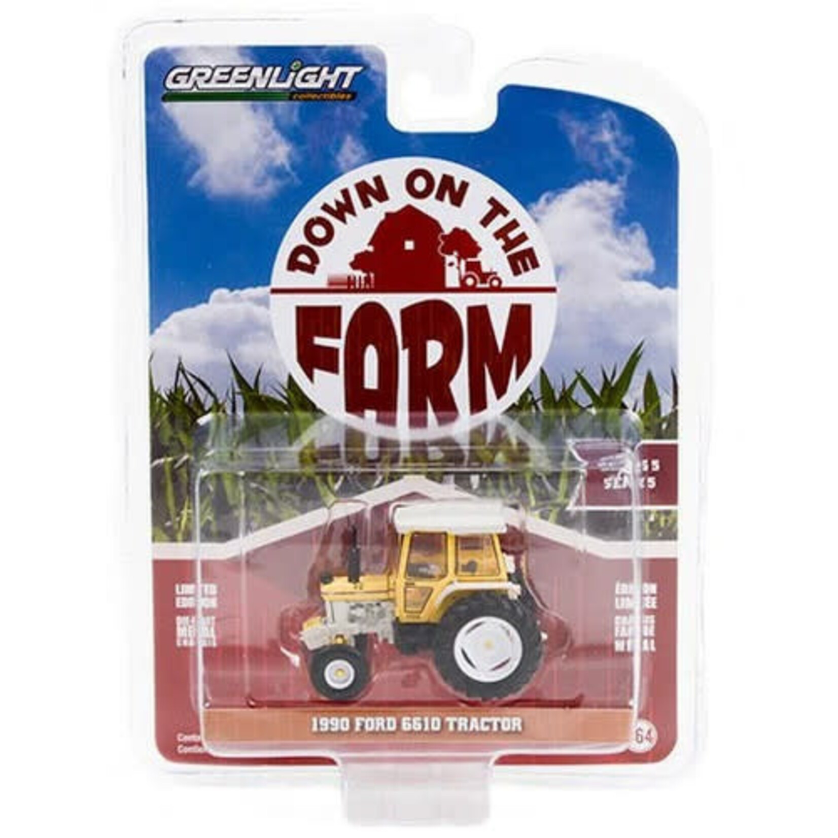 Greenlight GLT48050-E Greenlight 1990 Ford 6610 Tractor Gerald R. Ford International Down On The Farm Series 5