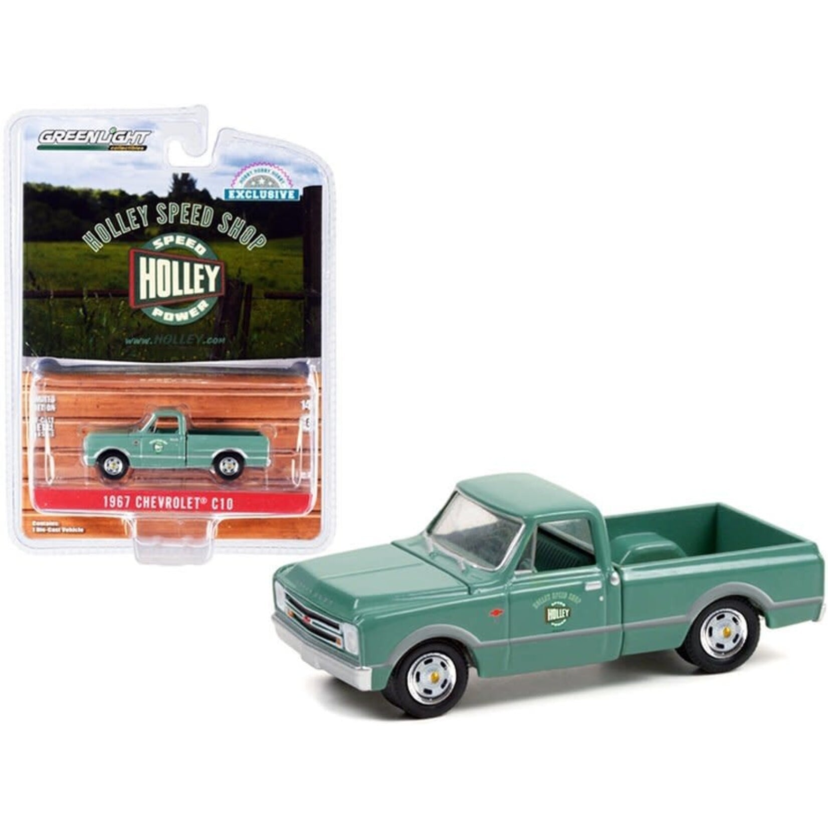 Greenlight GLT30307 Greenlight 1967 Chevrolet C-10 Short Bed Pickup Truck Holley Speed Shop Hobby Exclusive