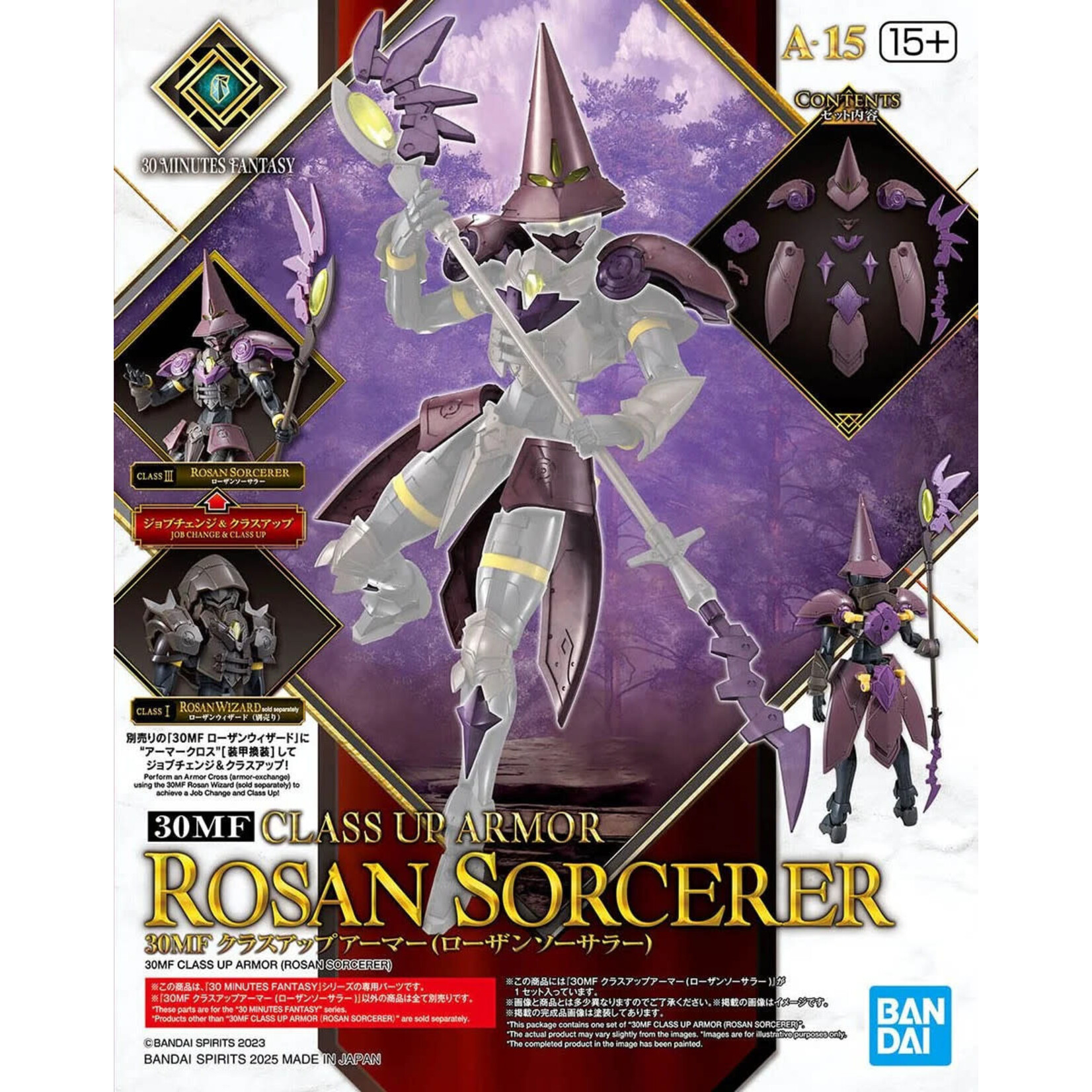 Bandai BAN2773812 Bandai #15 Class Up Armor (Rosan Sorcerer) "30 Minute Fantasy" 30MF