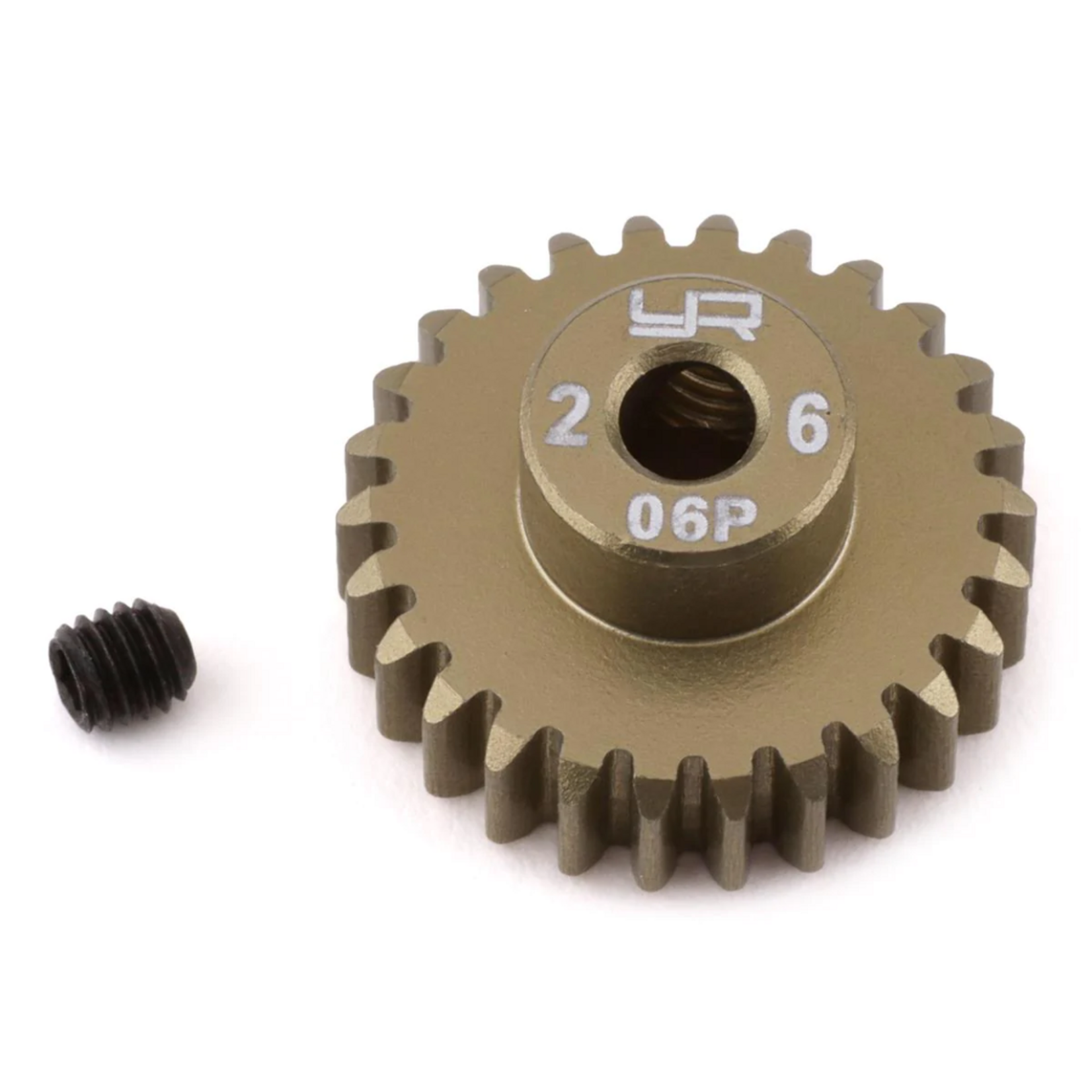 Yeah Racing YEA-MG-06P26T Yeah Racing Mod 0.6 Hard Coated Aluminum Pinion Gear (26T)