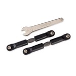 Traxxas TRA7492-GRAY Traxxas VX3 4X4 Turnbuckles Camber Links Or Toe Links Short (Steel Gray) (2)