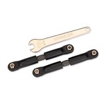 Traxxas TRA7491-GRAY Traxxas VX3 4X4 Turnbuckles Camber Links X-Short (Steel Gray) (2) (Assembled With Rod Ends And Steel Hollow Balls)/ Steel Wrench 6Mm (1) (Fits Slash (Front Or Rear) Rustler (Front) Jato 4X4 (Rear))