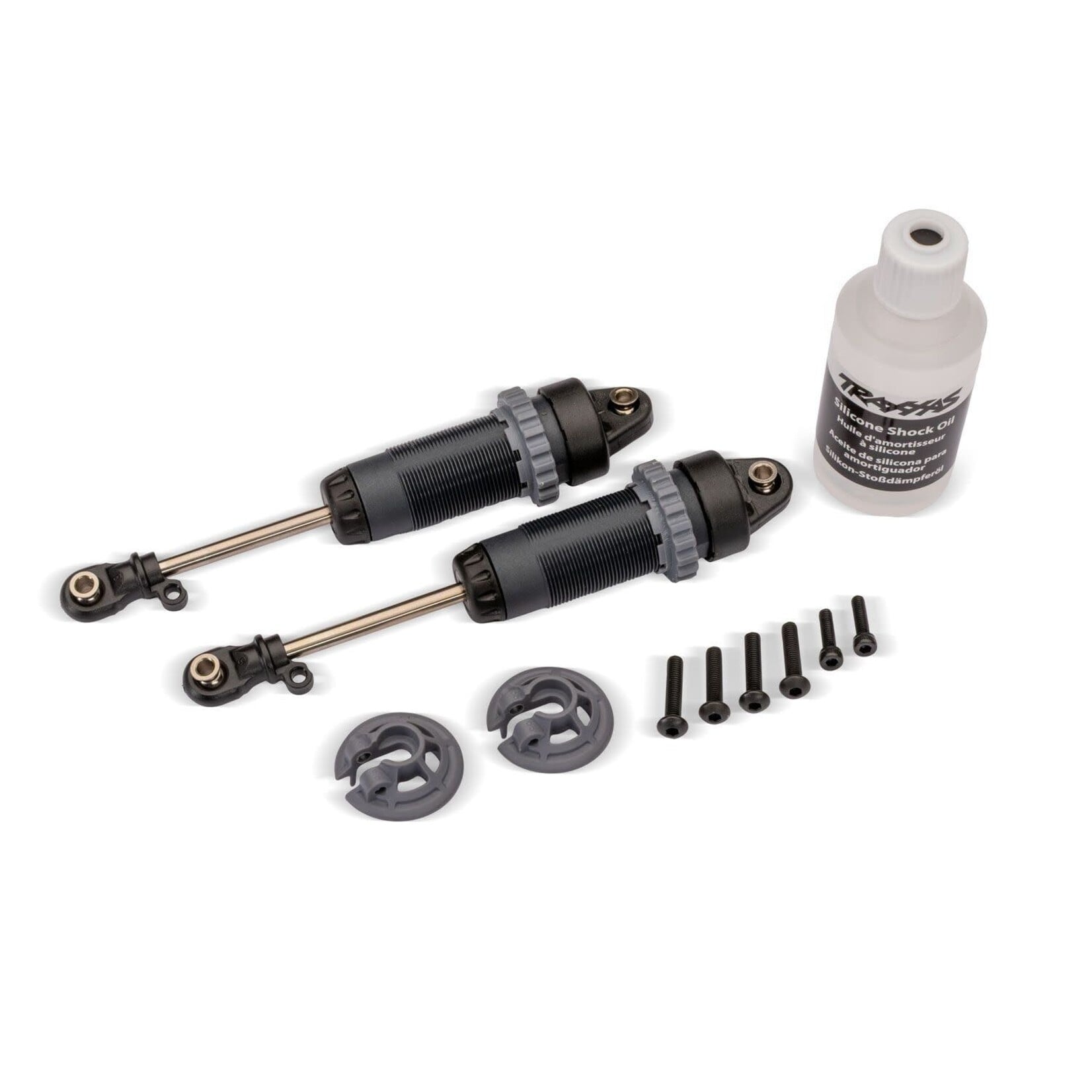 Traxxas TRA7462-STGRY Traxxas Slash 2WD Shocks Gtr Xx-Long (Steel Gray) (Assembled Without Springs) (2)