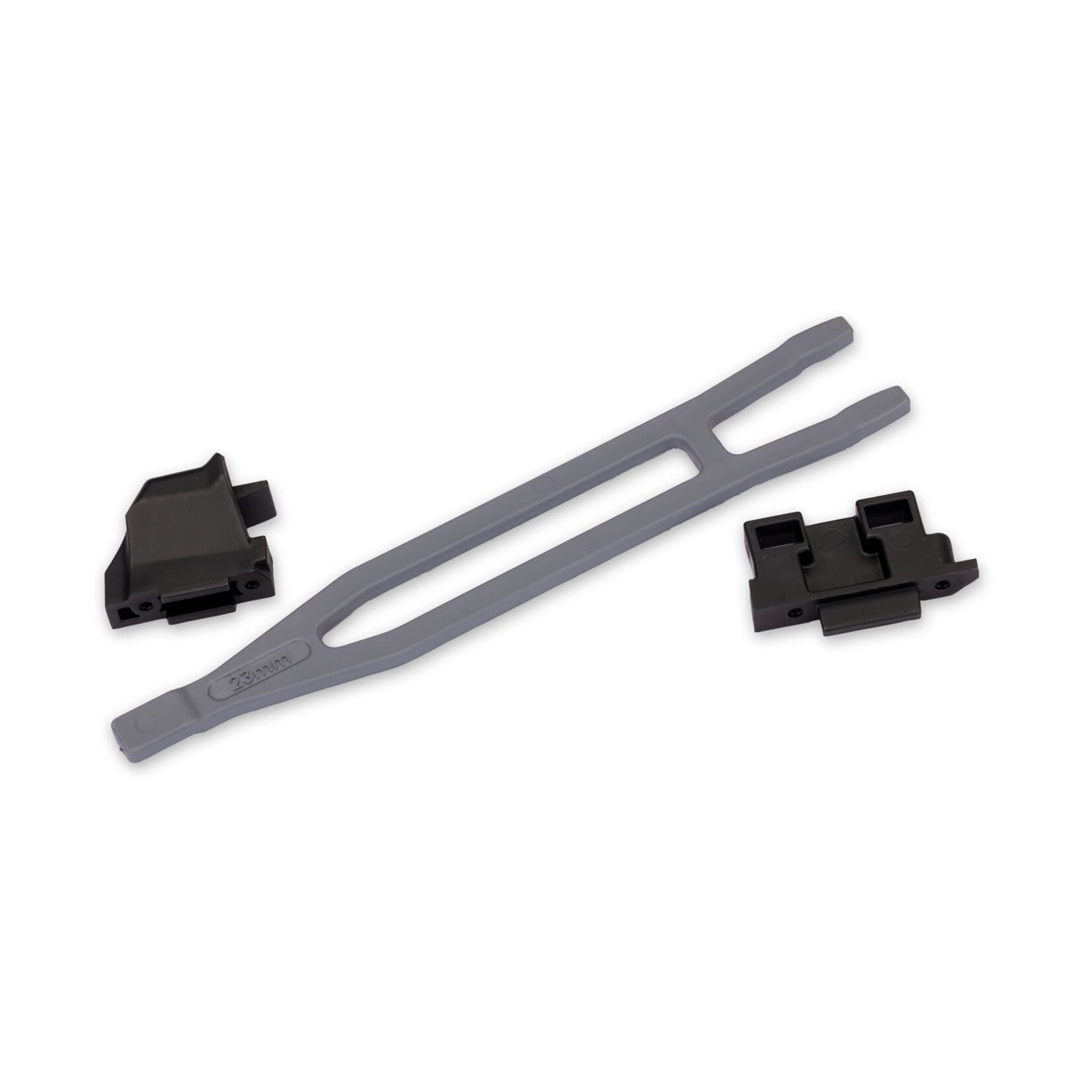 Traxxas TRA7426-SLGRY Traxxas VX3 4X4 Battery Hold-Down (1)/ Hold-Down Retainer Front & Rear (Slate Gray) (1 Each)