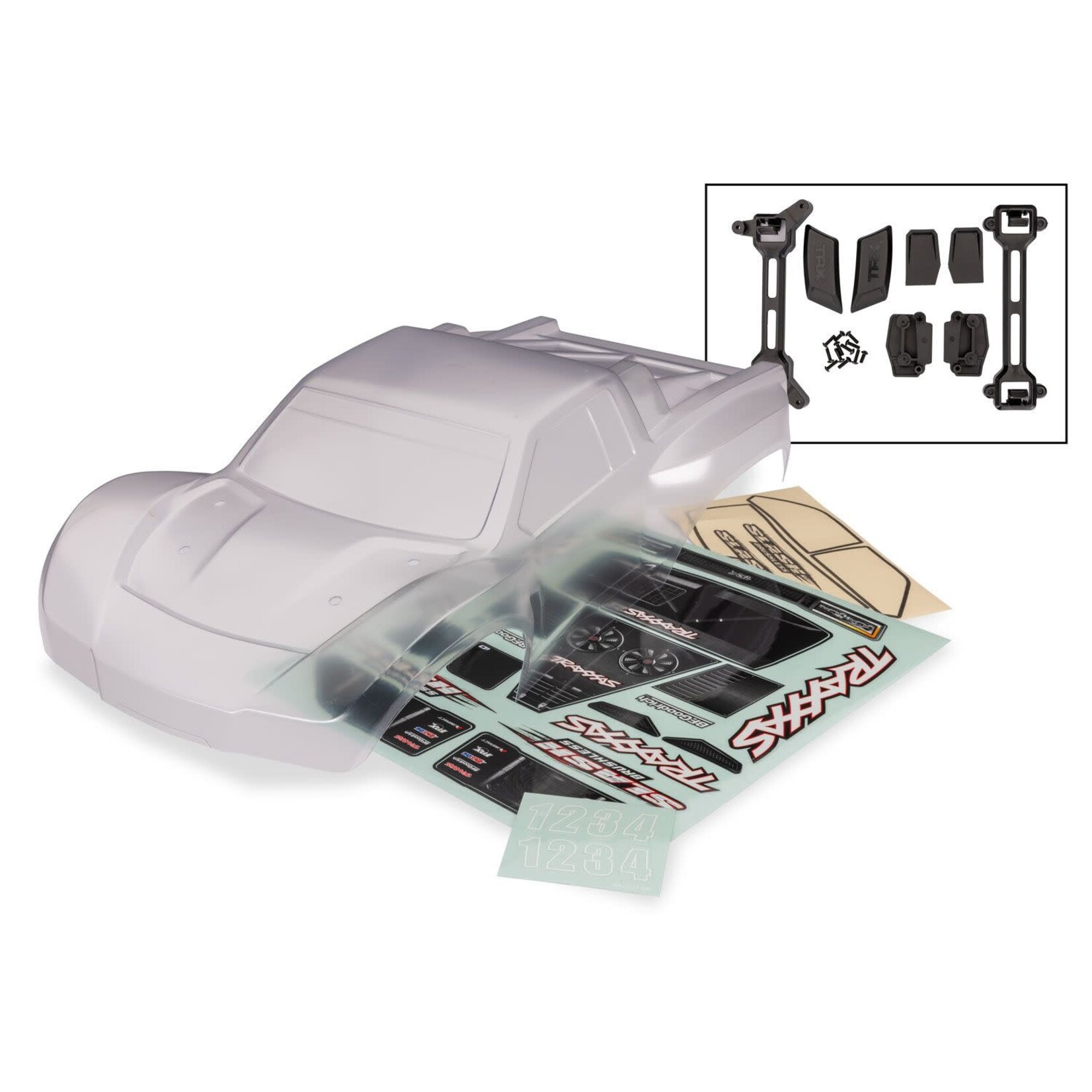 Traxxas TRA6958R Traxxas Slash 2WD or 4WD Body Slash 4X4 Heavy Duty (Clear Requires Painting)