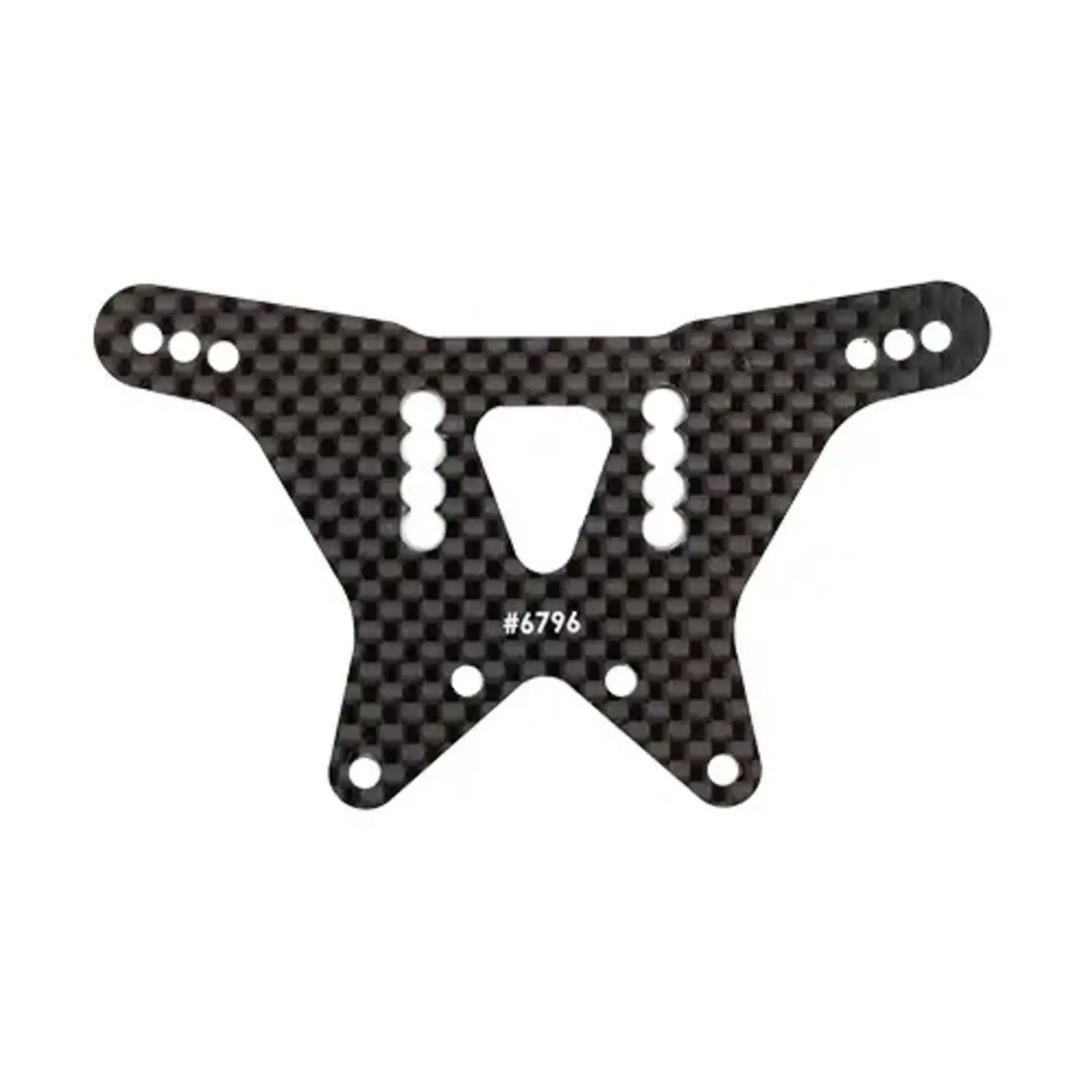 Team Associated ASC6796 Associated Factory Team RC10 FT Carbon Fiber Rear Shock Tower, 3.5mm, Low CG