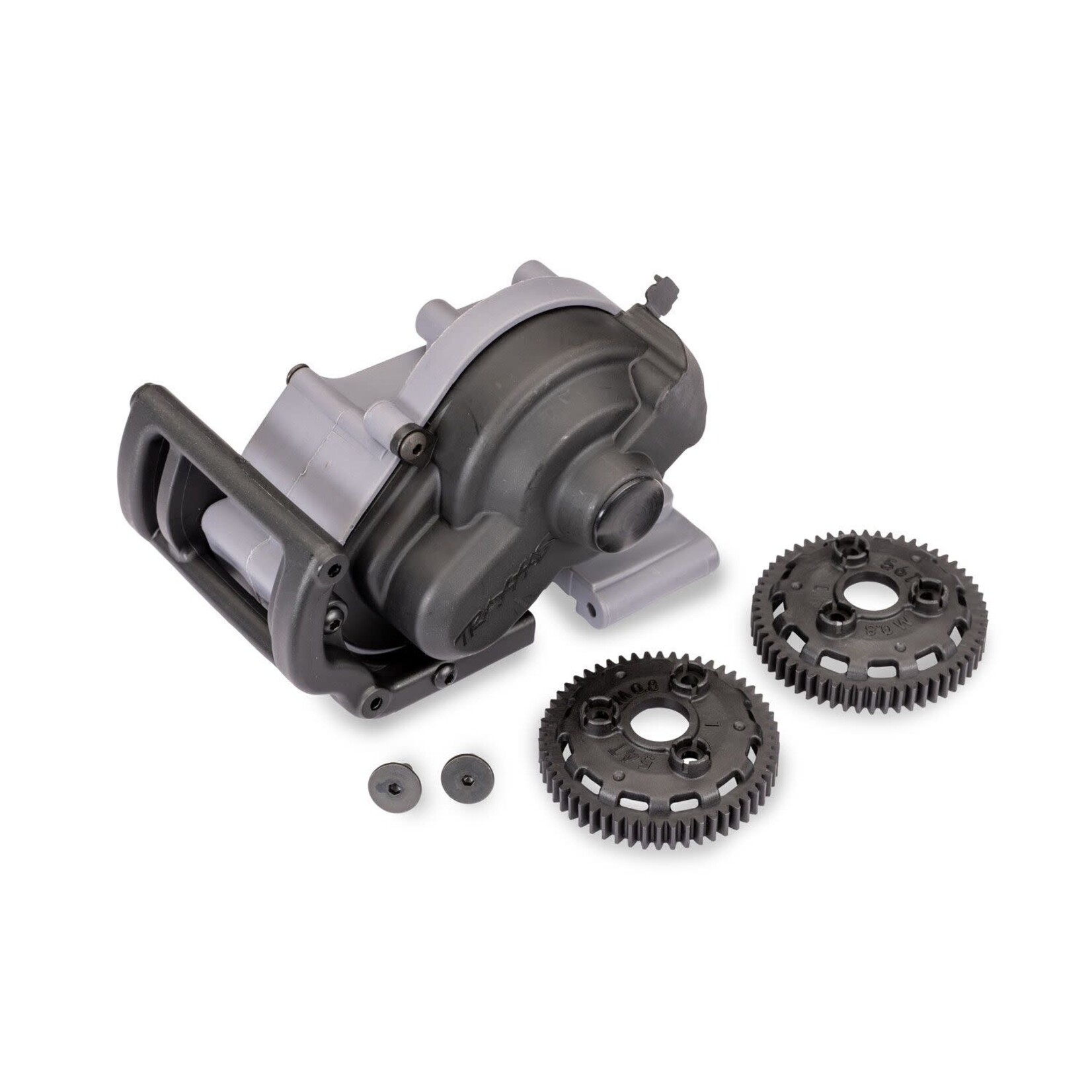 Traxxas TRA3695X-SLGRY Traxxas Slash 2WD Transmission Slate Gray Complete (Fits 1/10-Scale 2Wd Bandit Rustler Stampede Slash) (Bandit & Stampede Require 48-Pitch Spur Gears)