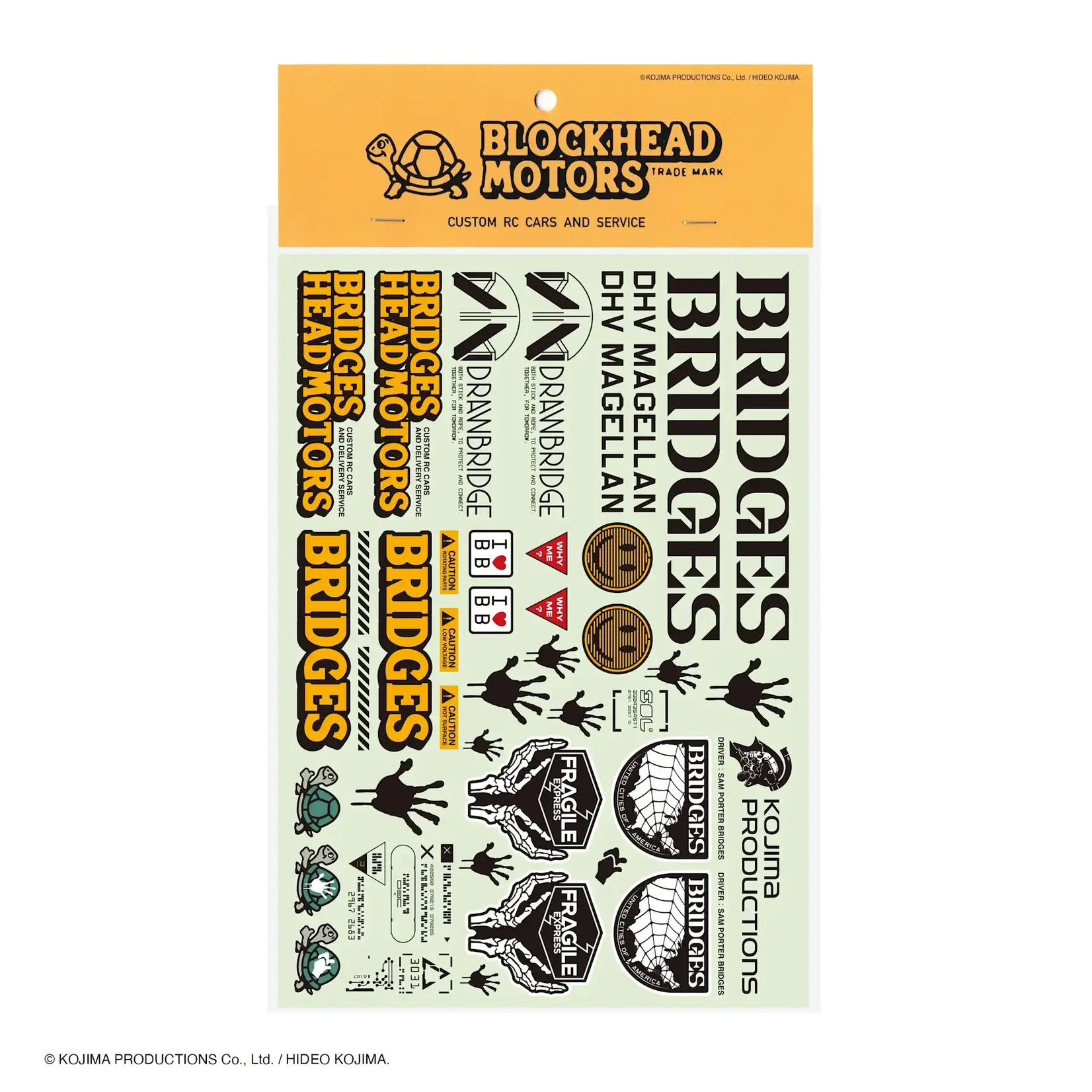 Blockhead Motors Blockhead DEATH STRANDING 2 x BLOCKHEAD MOTORS Decal Sheet