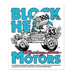 Blockhead Motors Blockhead Comical Buggy Sticker