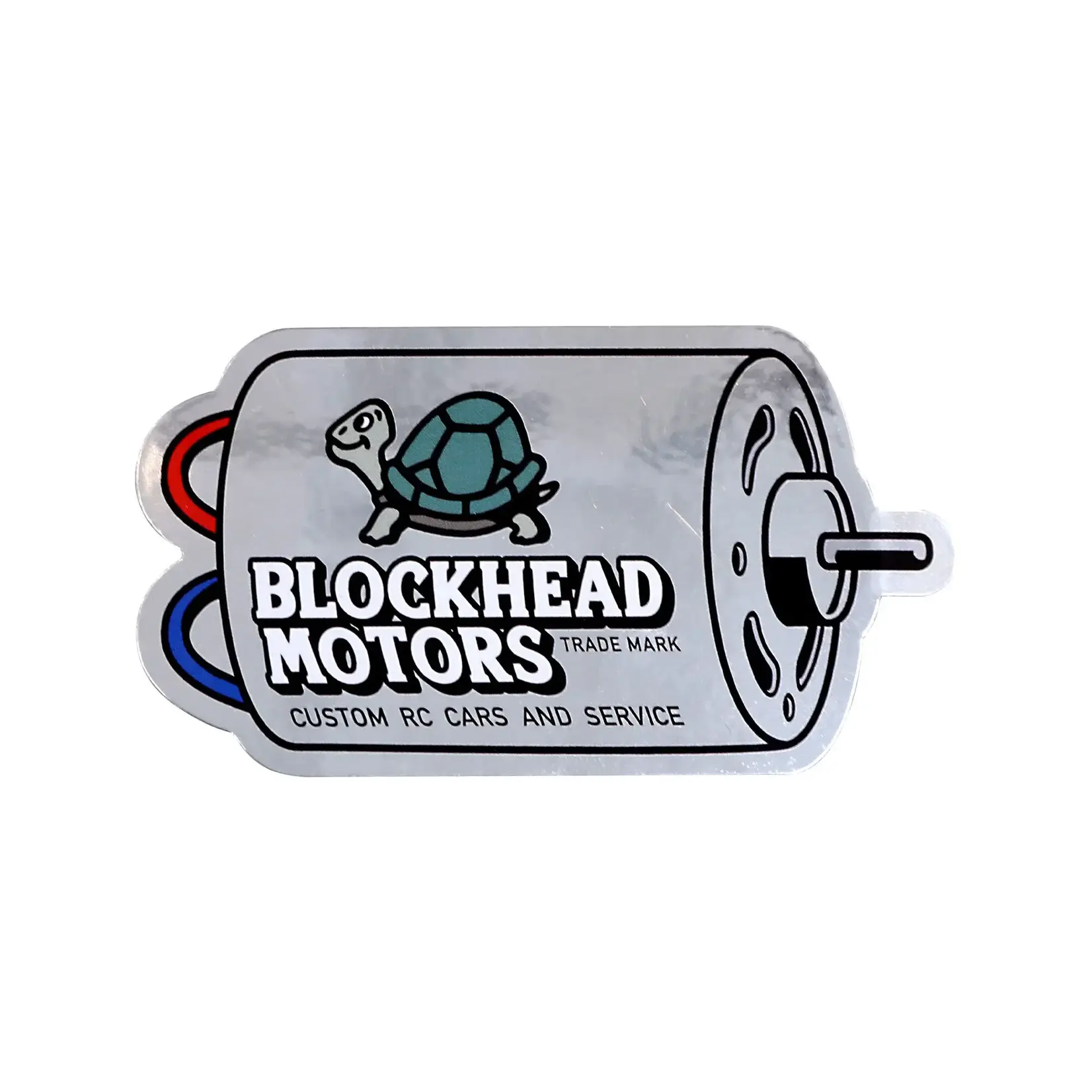 Blockhead Motors Blockhead Motor Sticker [Mirror Silver]