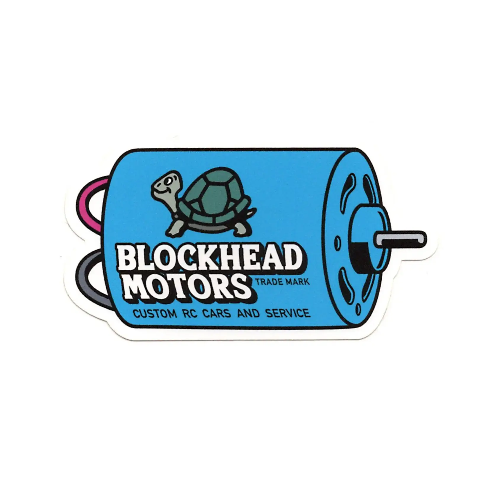 Blockhead Motors Blockhead Motor Sticker [Blue]