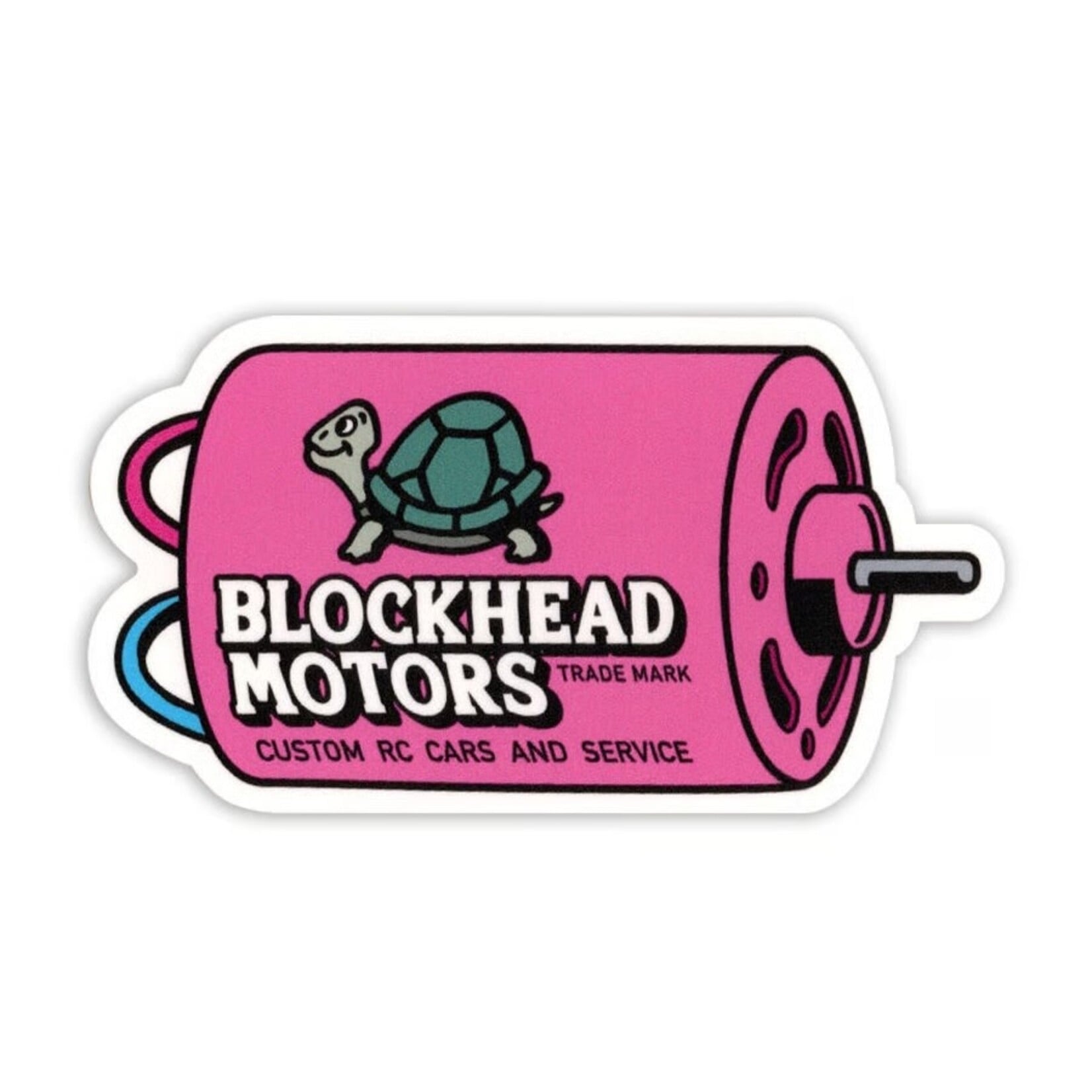 Blockhead Motors Blockhead Motor Sticker [Pink]