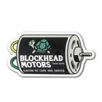 Blockhead Motors Blockhead Motor Sticker [Black]