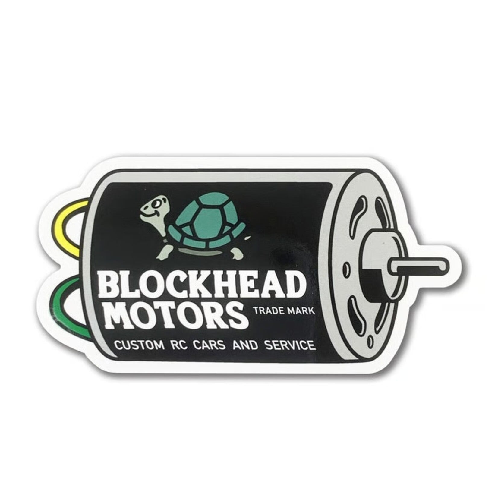 Blockhead Motors Blockhead Motor Sticker [Black]