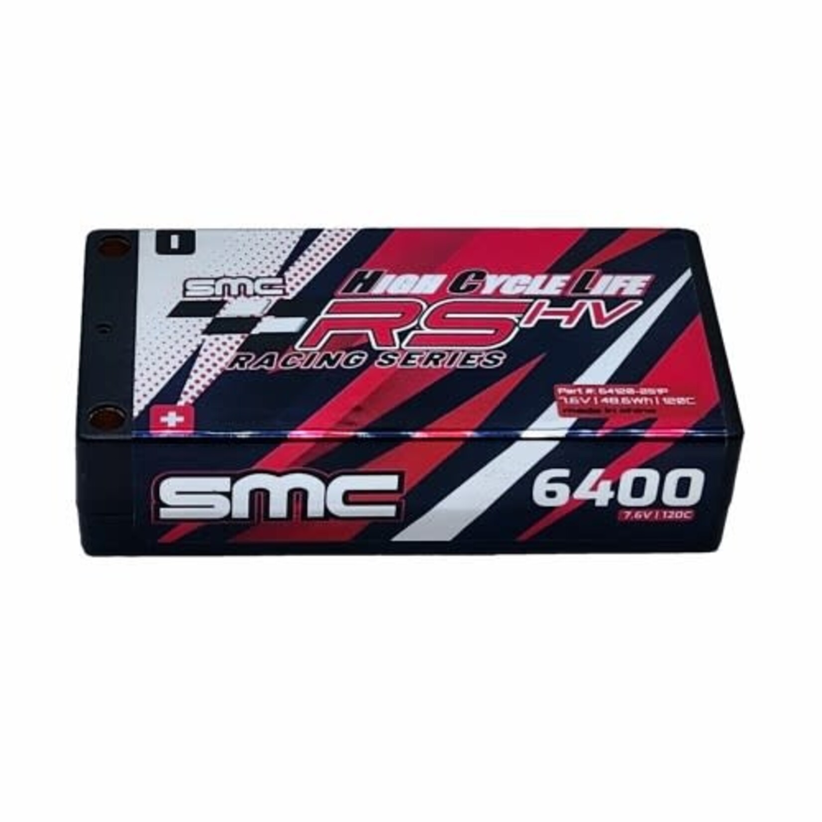 SMC SMC64120-2S1P SMC HCL-RS 7.6V-6400mAh 120C LiHV 5mm Inboard Hardcase