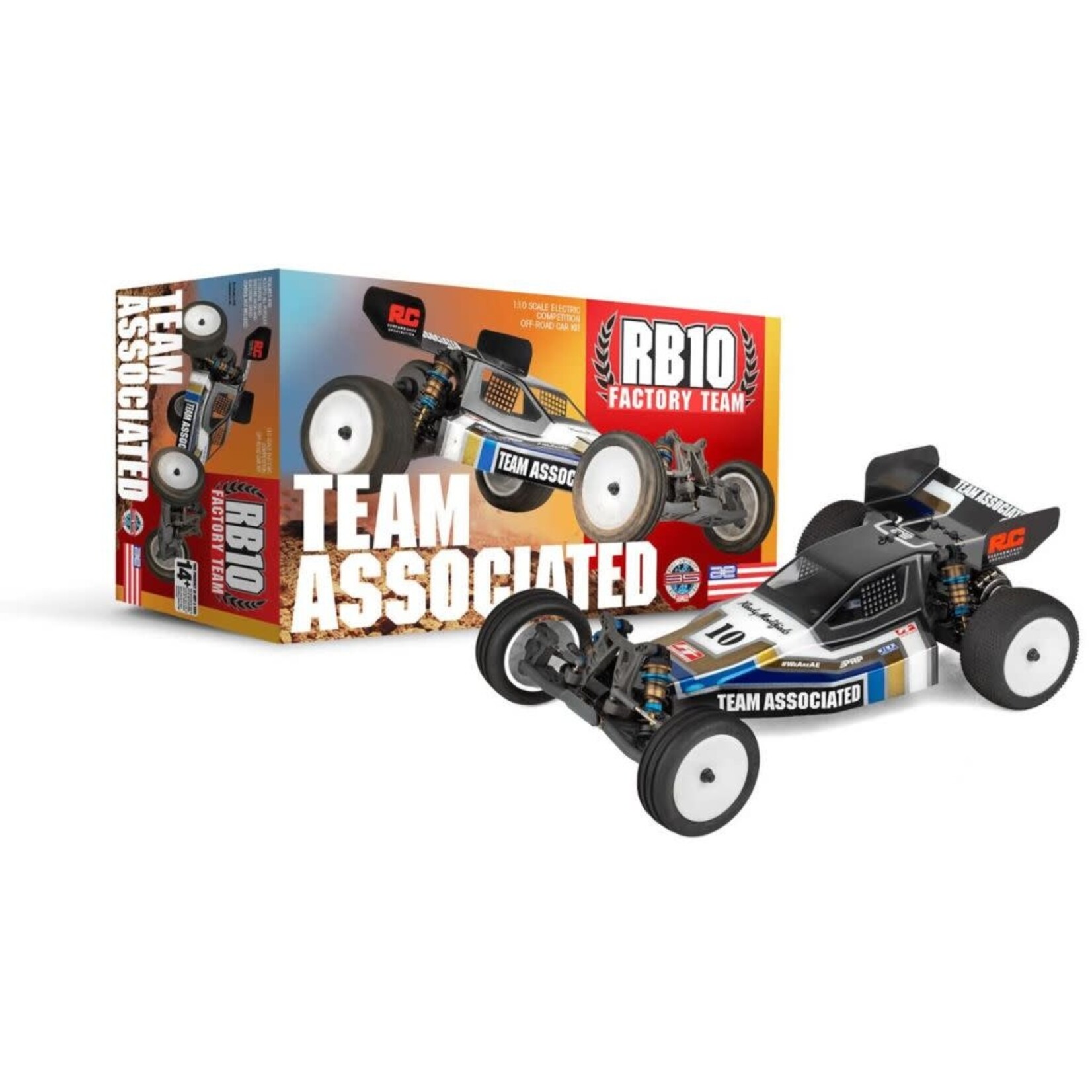 Team Associated ASC90060 Associated RB10 Factory Team Retro 1/10 2WD Electric Off-Road Buggy Kit