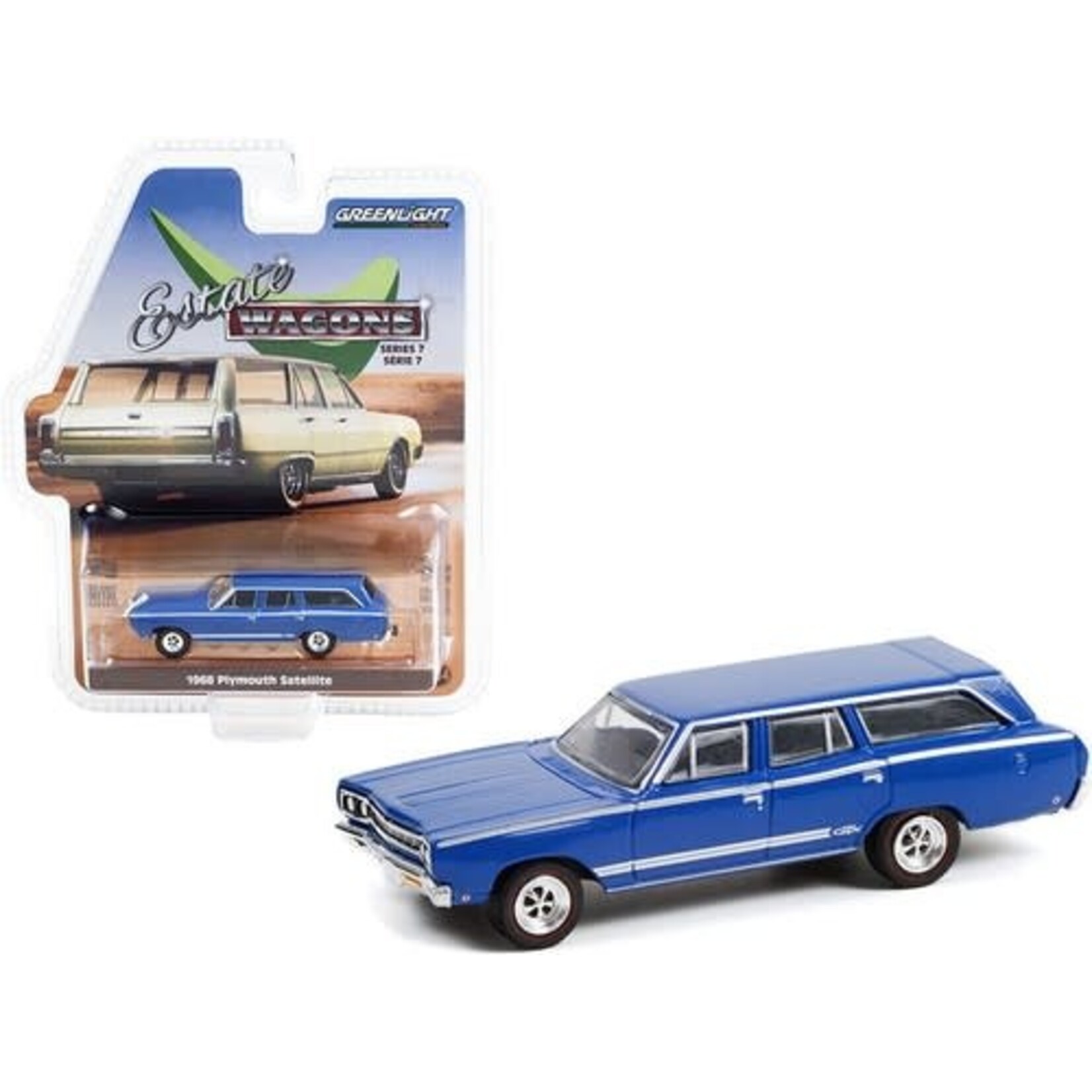 Greenlight GLT36040-B Greenlight 1968 Plymouth Satellite GTX Tribute Estate Wagons Series 7