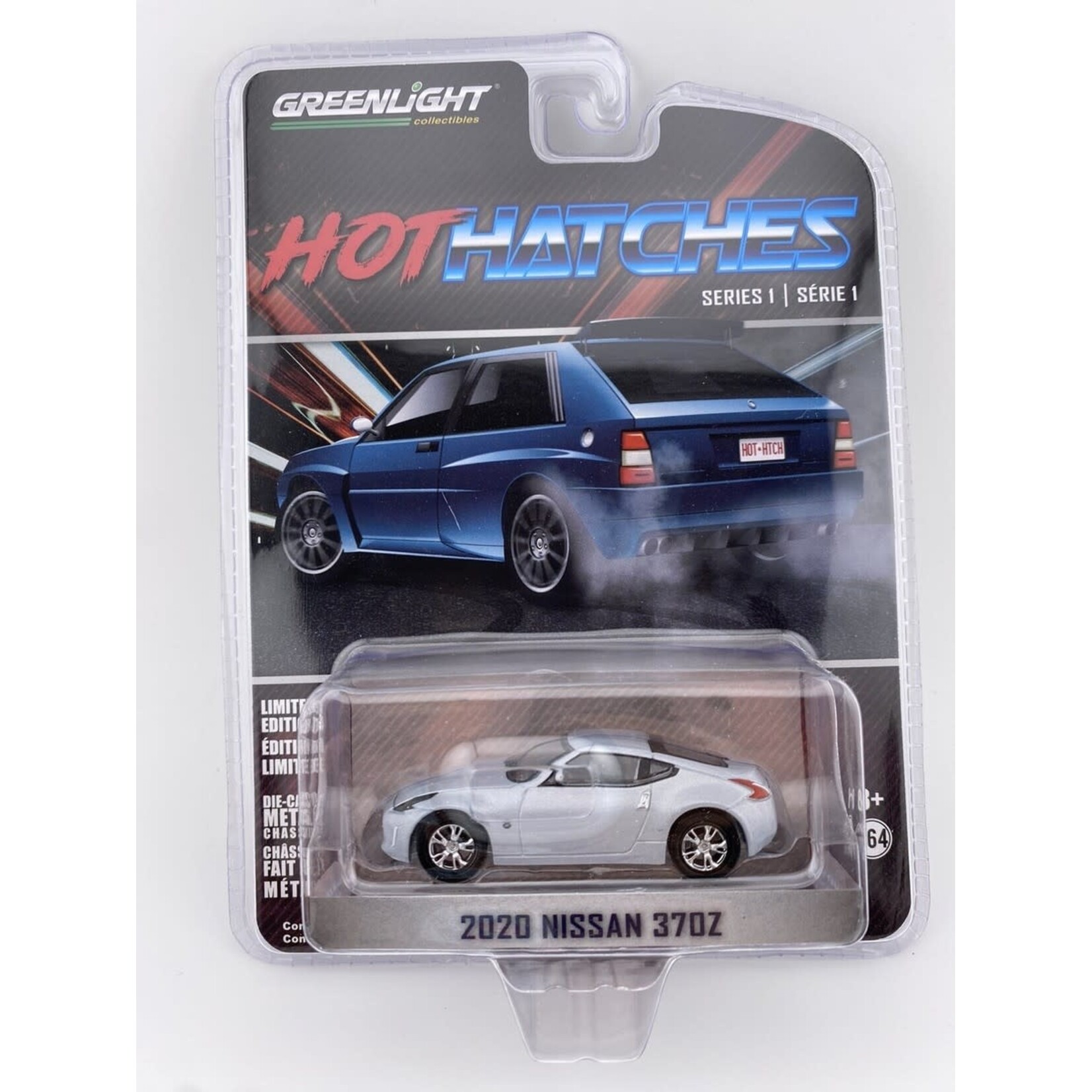 Greenlight GLT47080-F Greenlight 2020 Nissan 370Z Brilliant Silver Metallic Hot Hatches Series 1