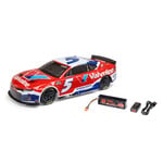 Losi LOS1122505 Losi 1/12 NASCAR RC Racecar Kyle Larson No. 5 2025 Valvoline Chevrolet Camaro ZL1 2S AWD RTR Brushed On-Road (Battery & Charger Included), Red