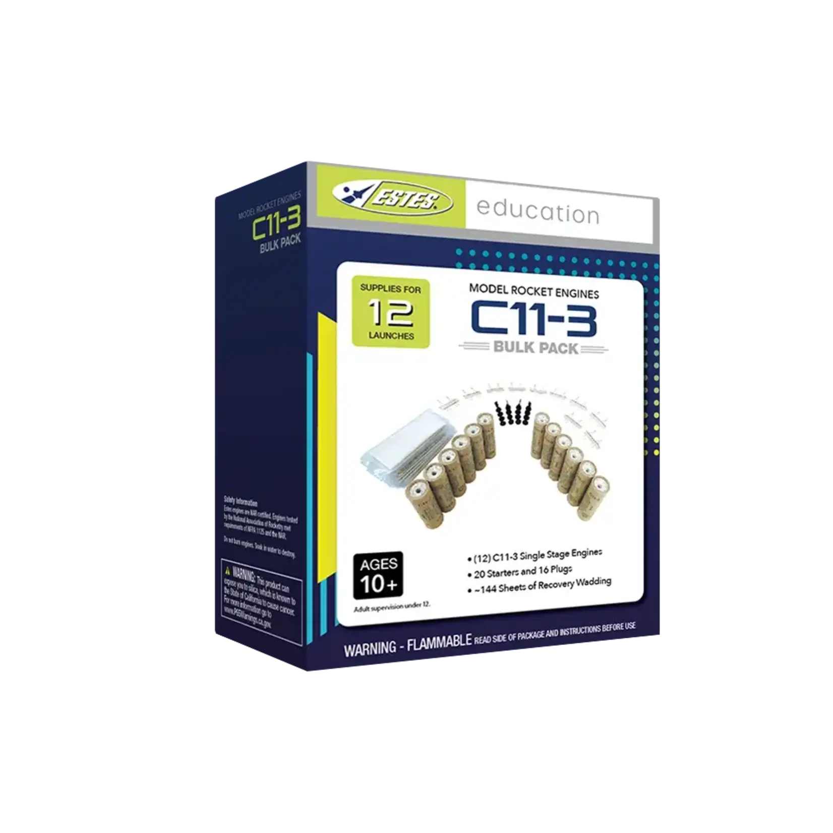 Estes EST1726 Estes C11-3 Engine Bulk Pack (12)
