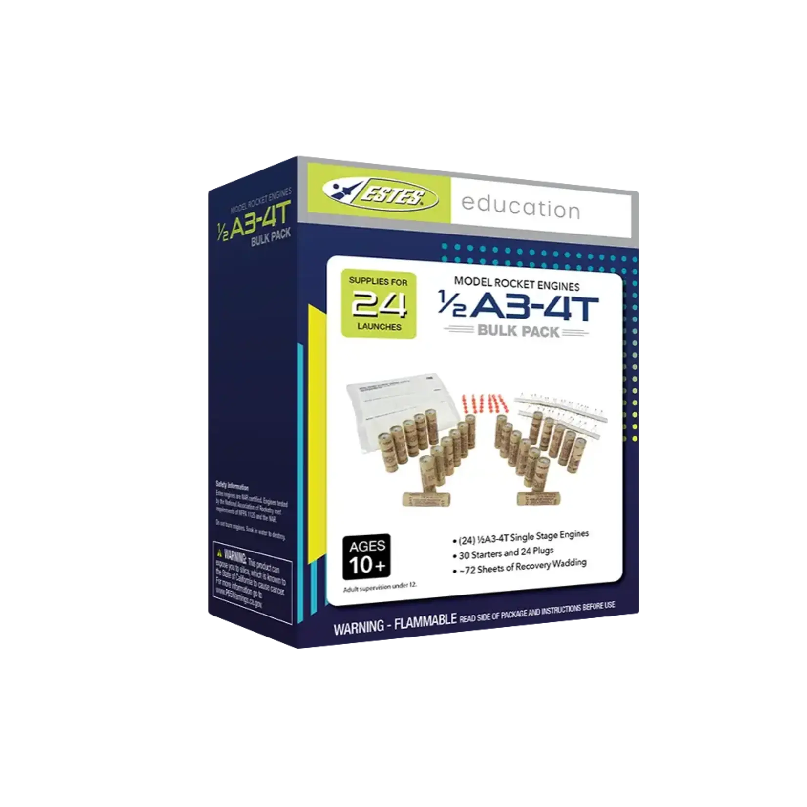 Estes EST1788 Estes 1/2A3-4T Engine Educator Pack (24