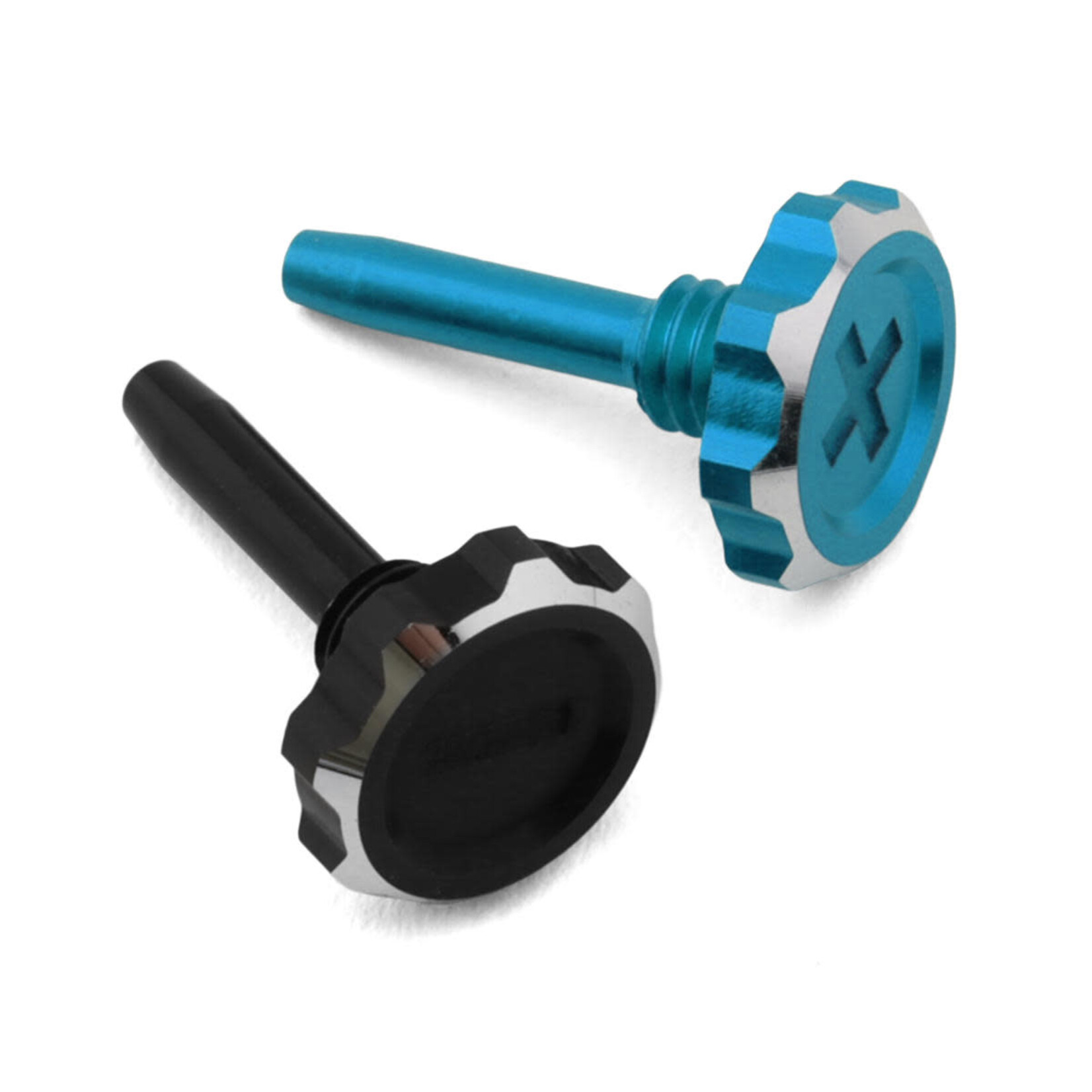 1UP 1UP19492 1UP Racing "Lockdown" Adjustable Bullet Plug Grips (Bright Blue/Black)