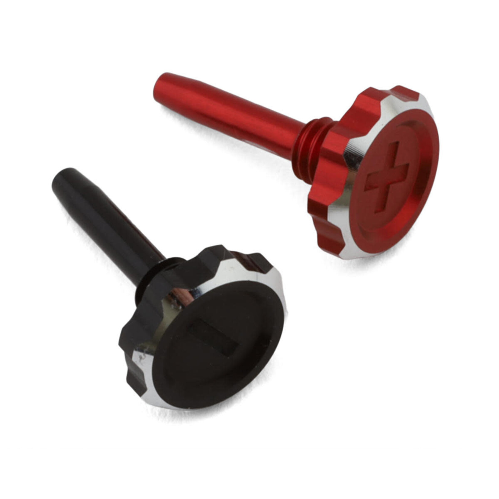 1UP 1UP19495 1UP Racing "Lockdown" Adjustable Bullet Plug Grips (Red/Black)