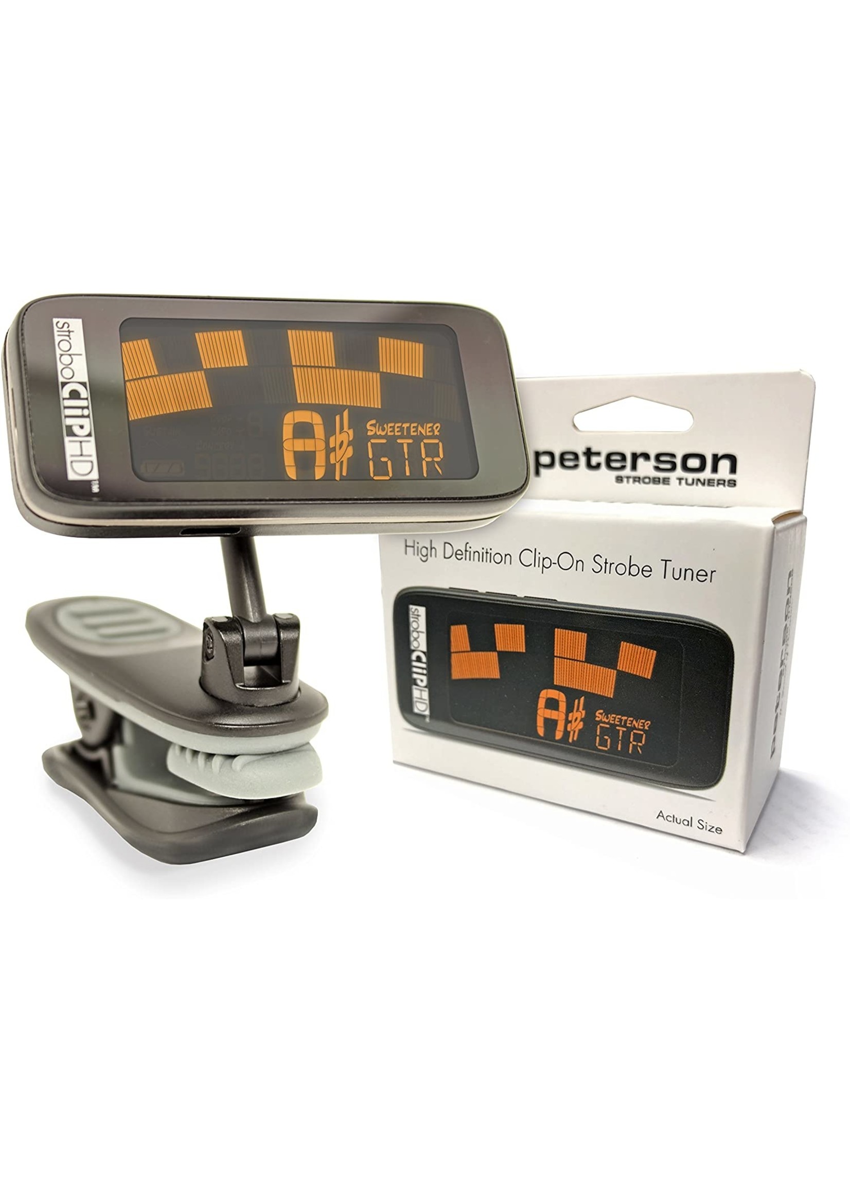 Peterson Peterson StroboClip HD Clip-On Tuner | Guitar, Bass, Violin, Ukulele, Harp, Brass, Woodwind, Orchestral