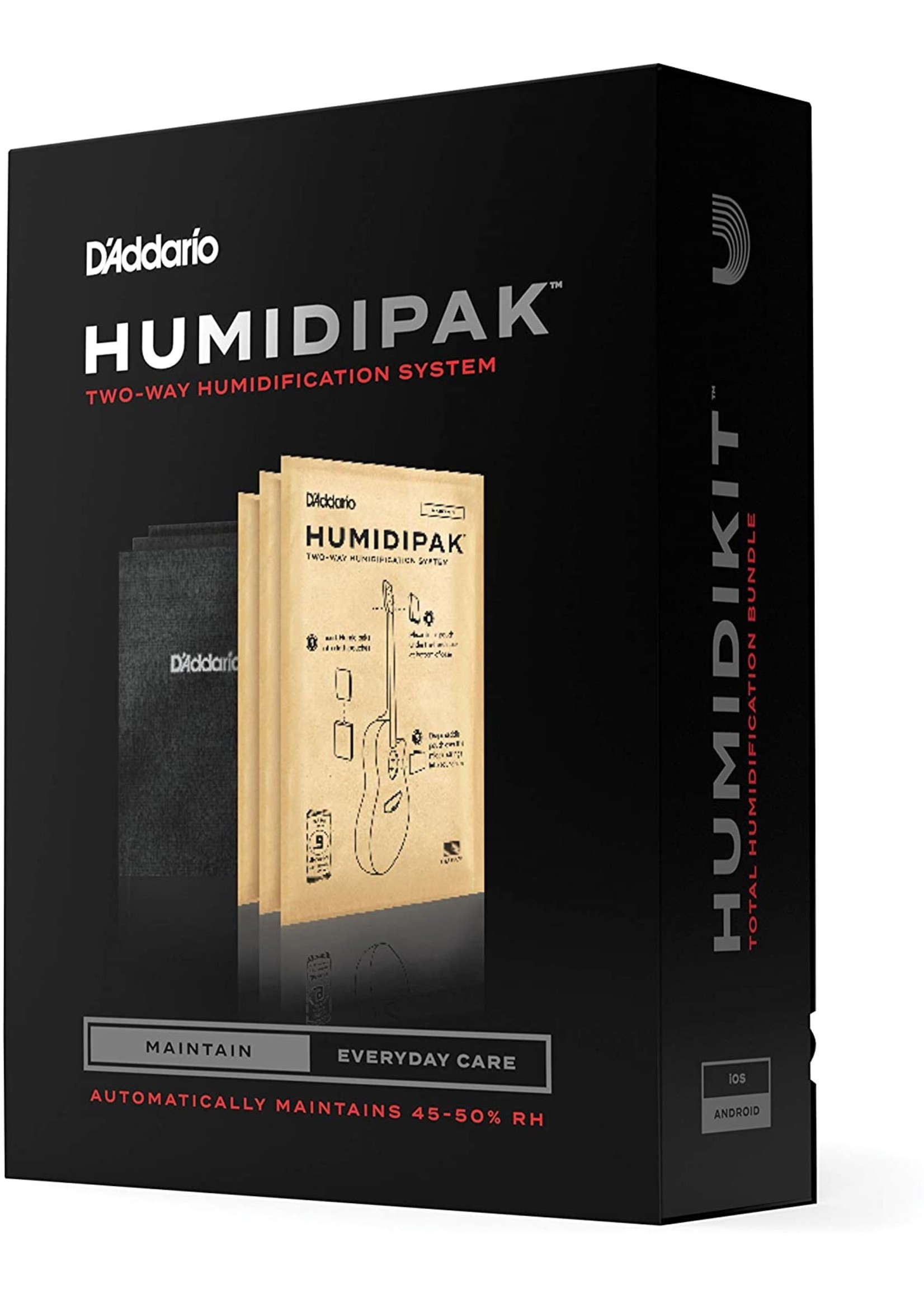 D'Addario Humidipack Two-Way Humidification System