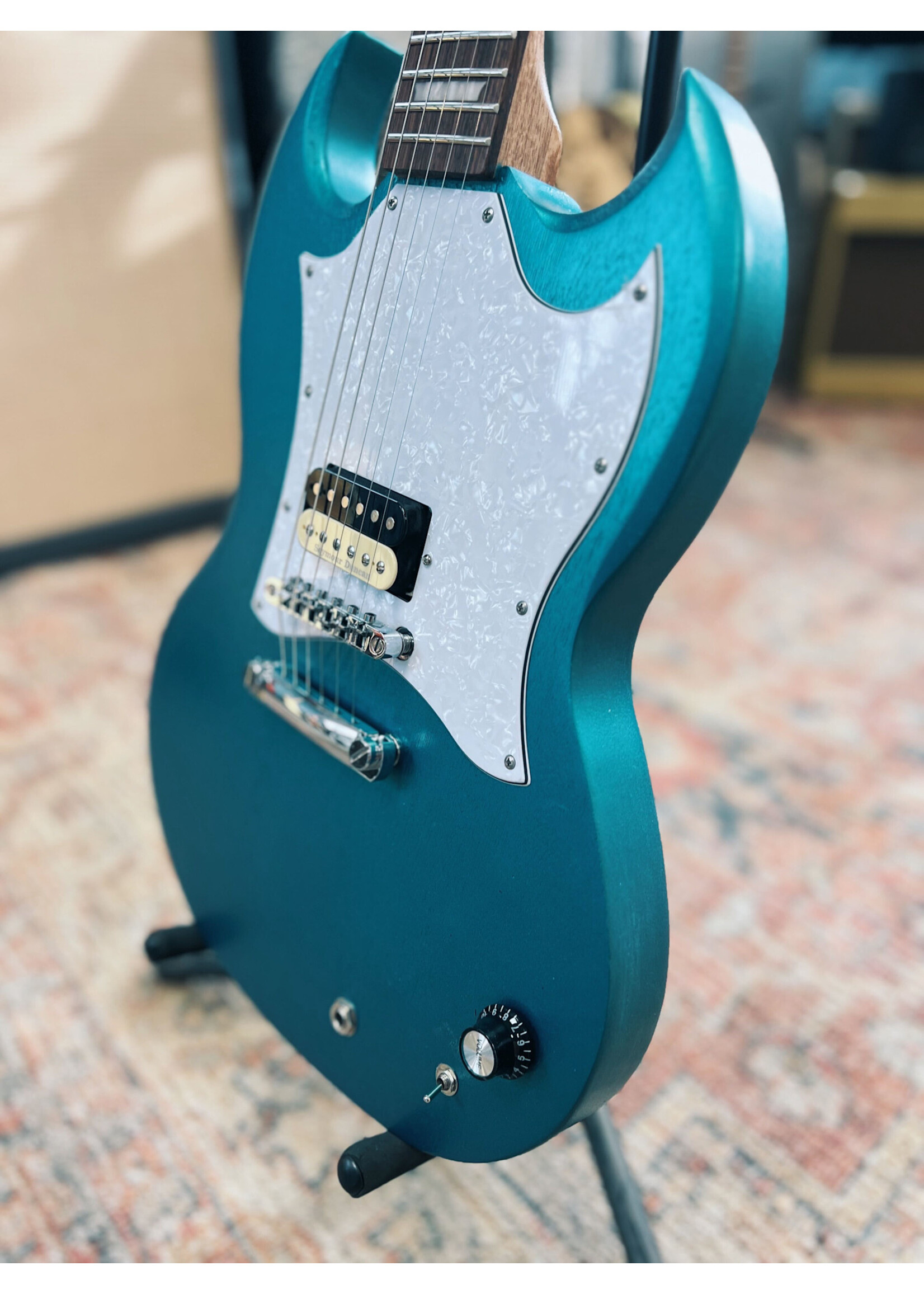 Bloom Guitars Bloom/1919 Guitars Windsor I, Turquoise Metallic, w/ Bag