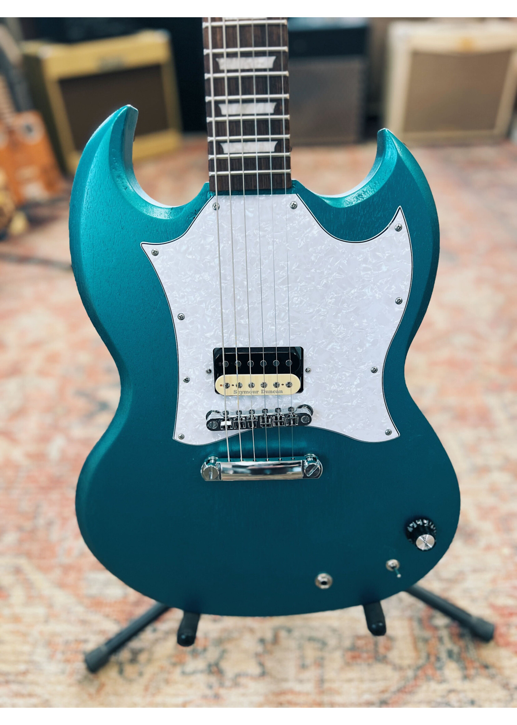 Bloom Guitars Bloom/1919 Guitars Windsor I, Turquoise Metallic, w/ Bag