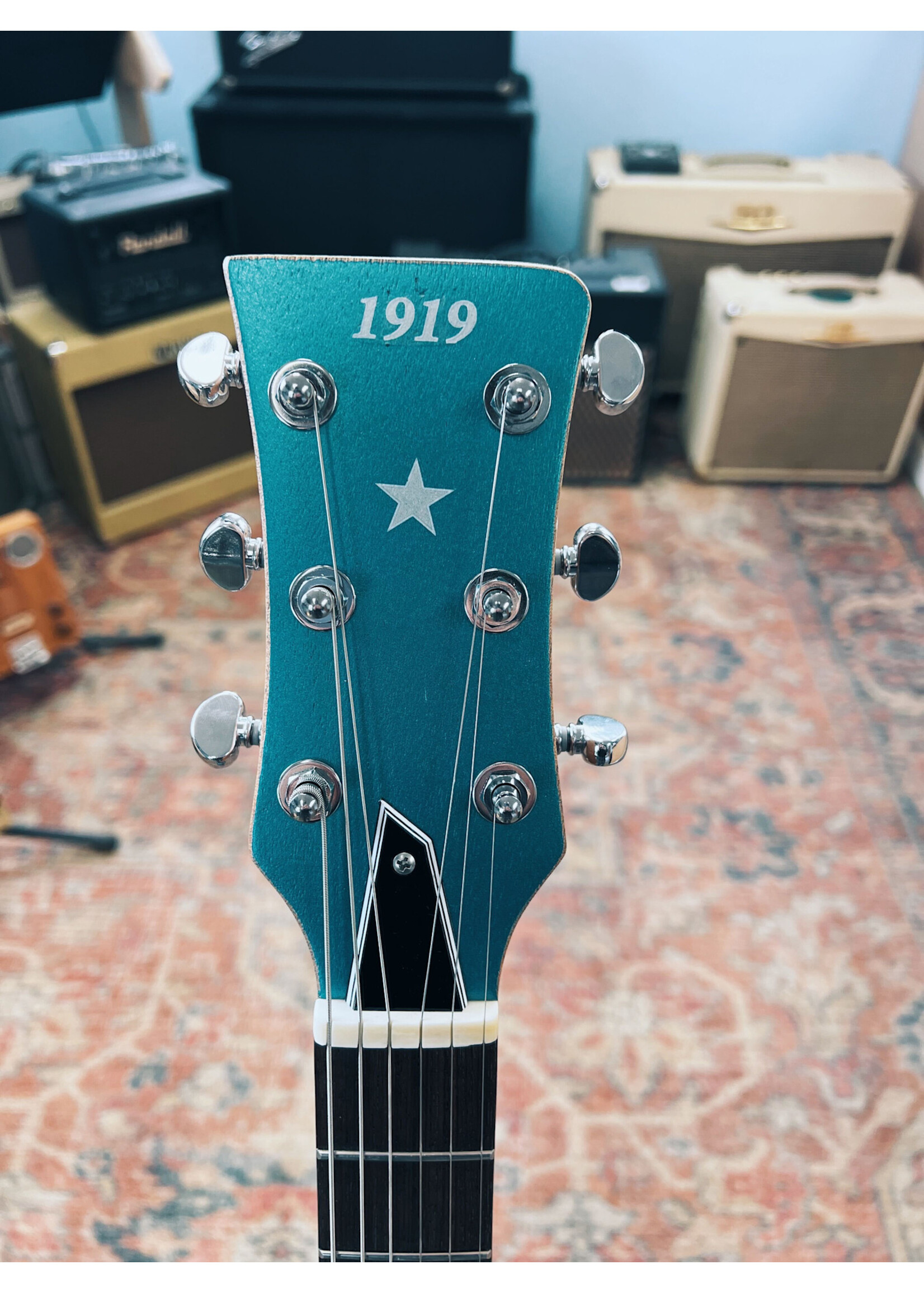 Bloom Guitars Bloom/1919 Guitars Windsor I, Turquoise Metallic, w/ Bag