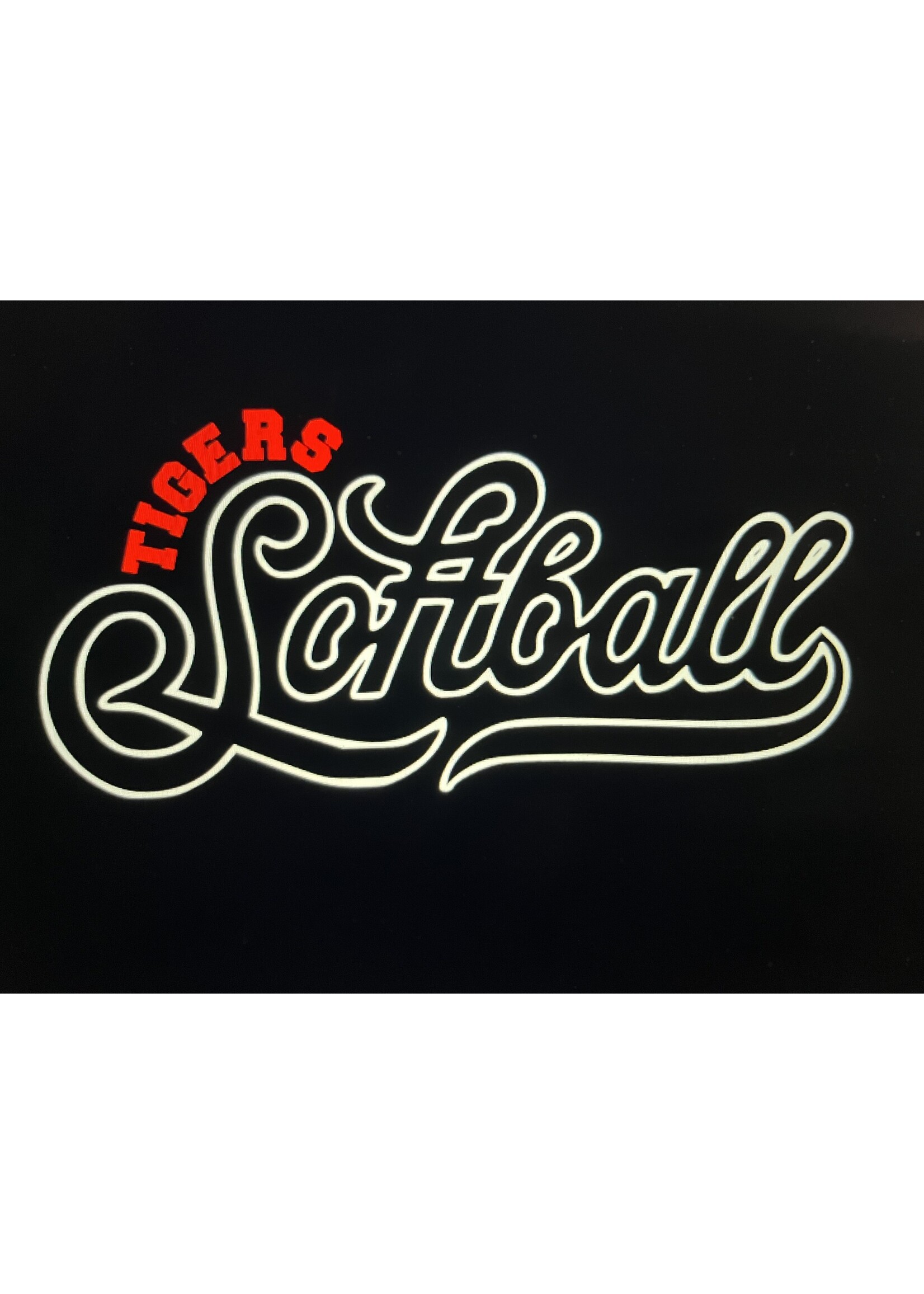 Softball decal
