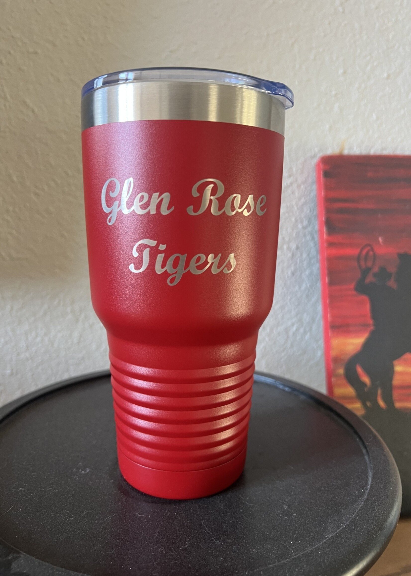 Red Glen Rose Tigers Tumbler