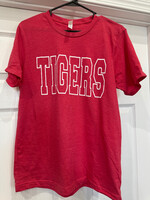 Bella Canvas Tigers - Heathered Red