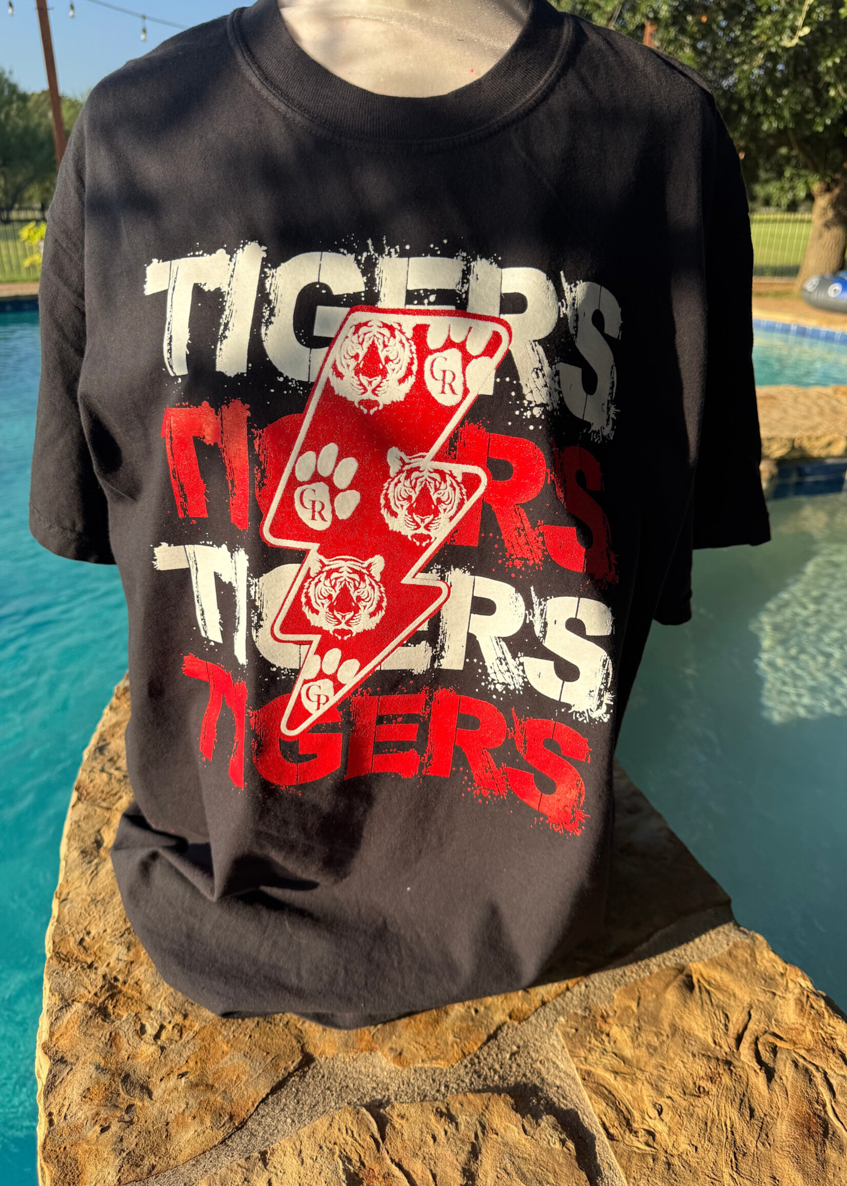 Comfort Color Tiger Lightning Bolt