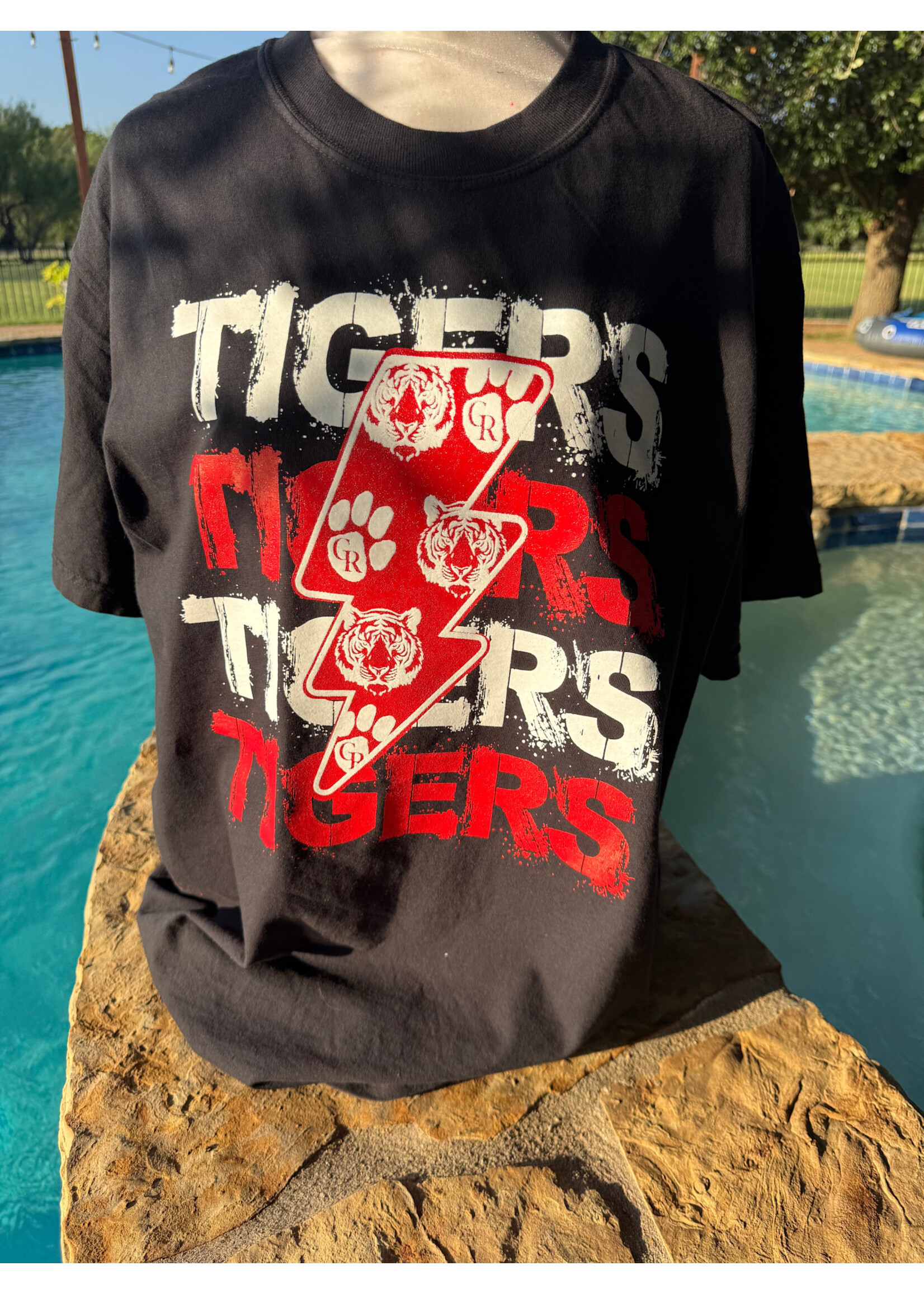 Comfort Color Tiger Lightning Bolt