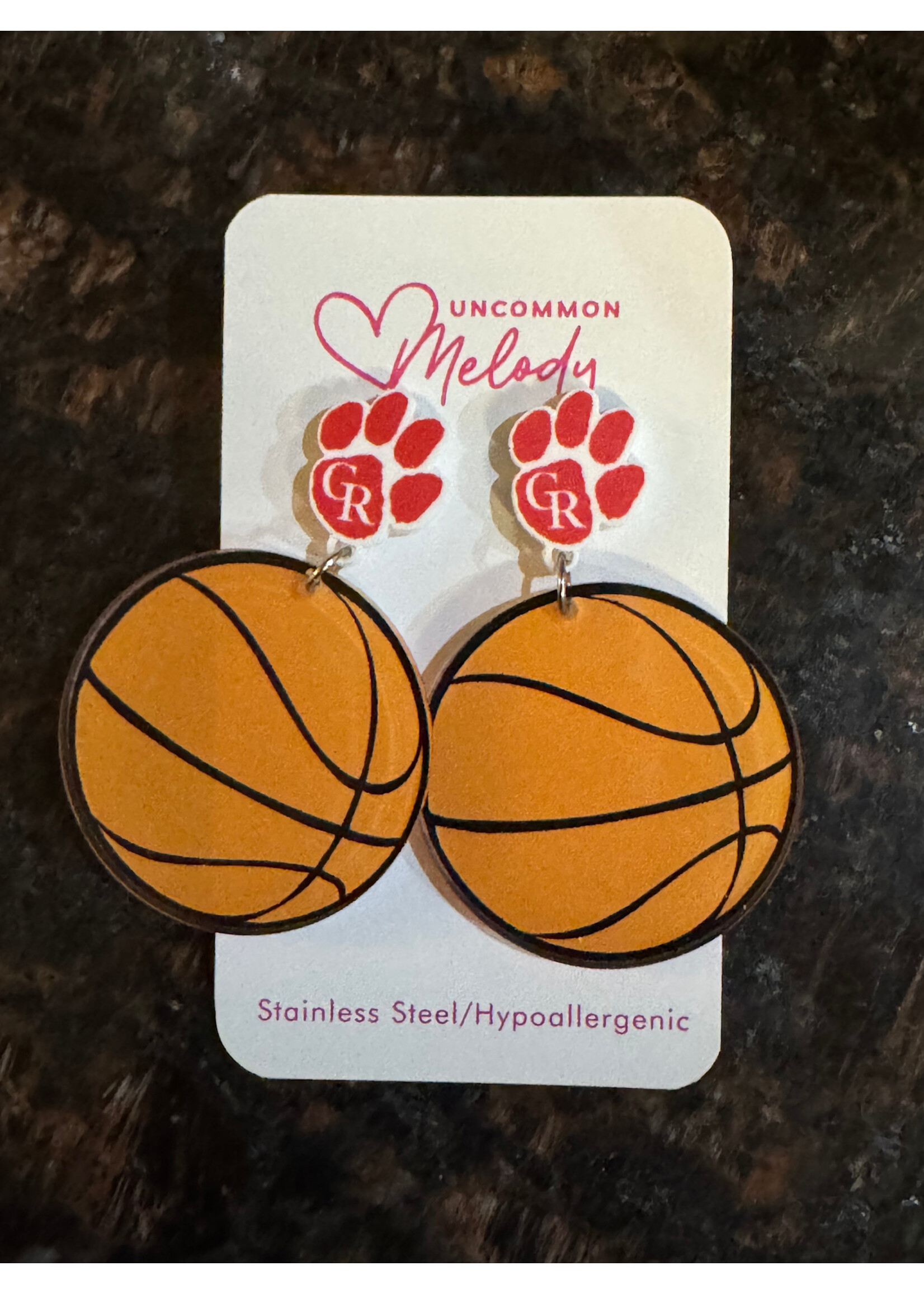 Basketball Stud Dangles